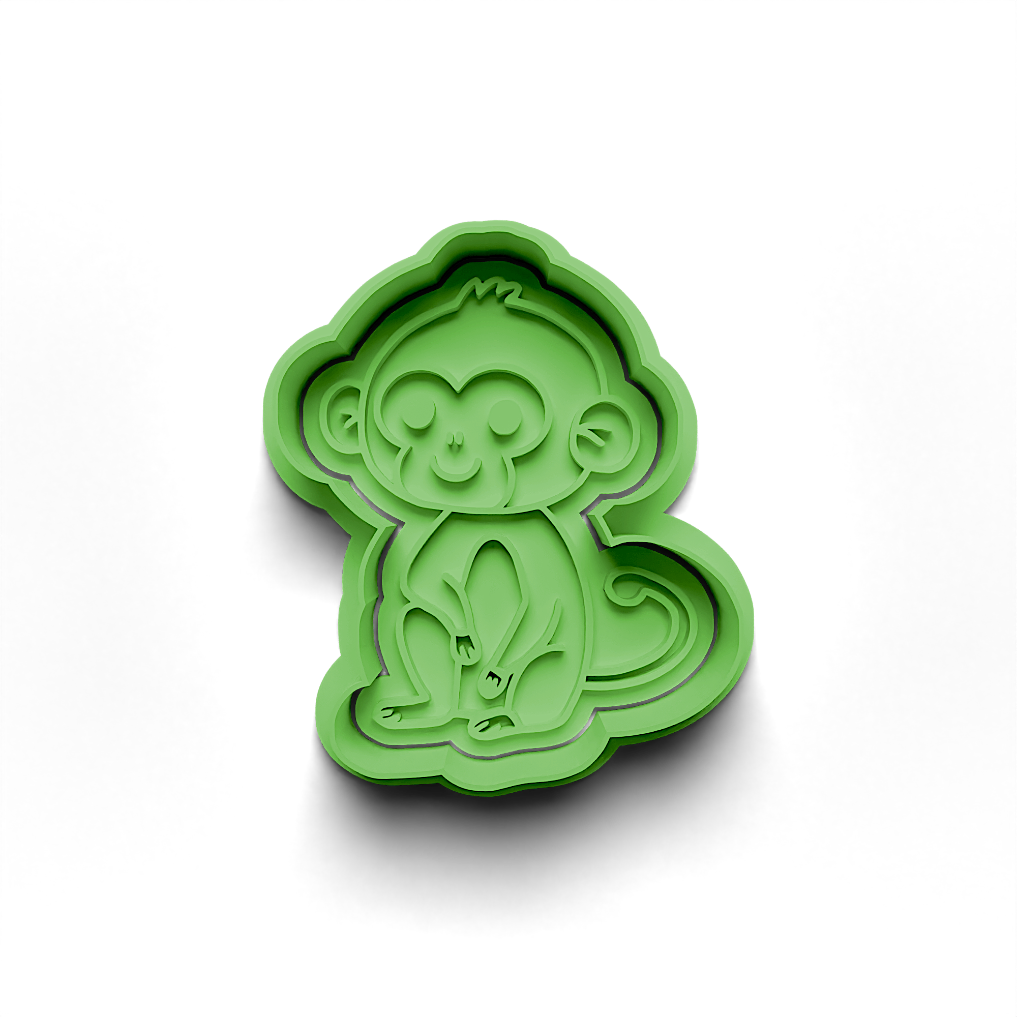 Monkey Cookie Cutter Stamp and Cutter Set (0583_40)