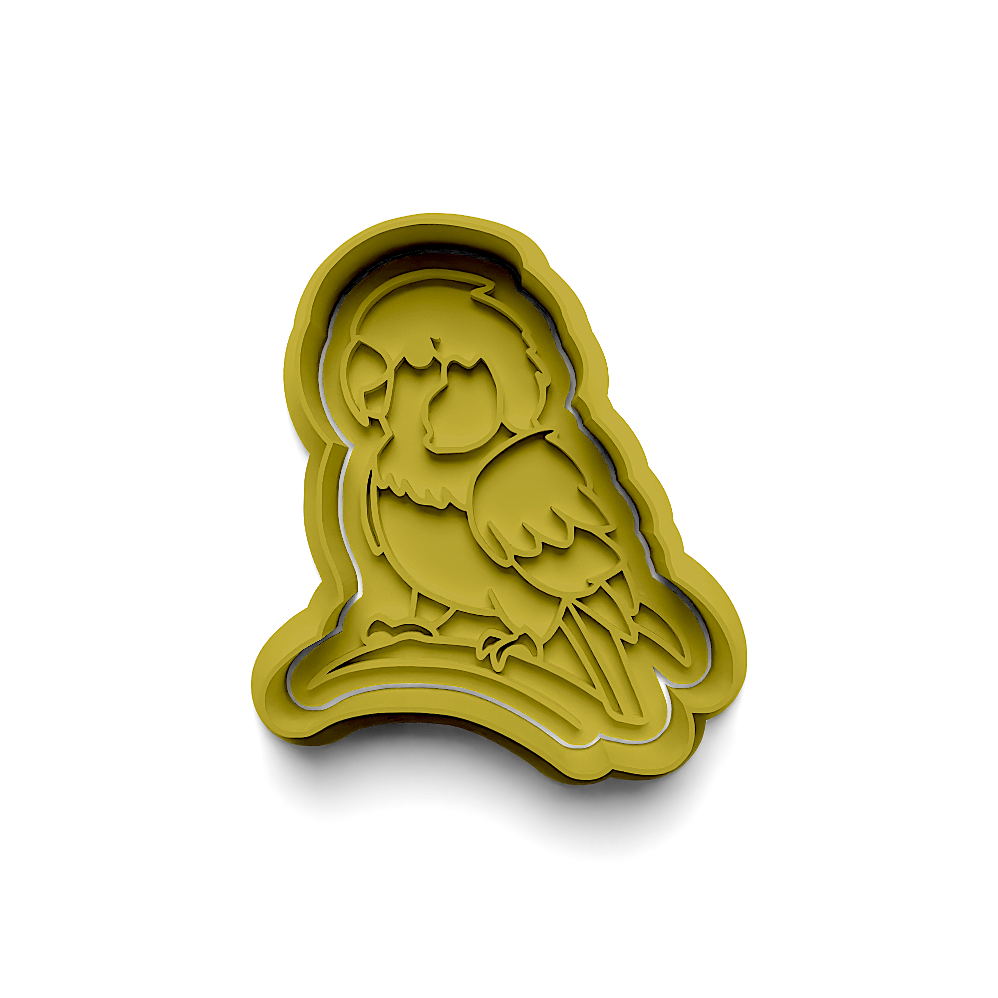 Parrot Cookie Cutter Stamp and Cutter Set (0583_48)