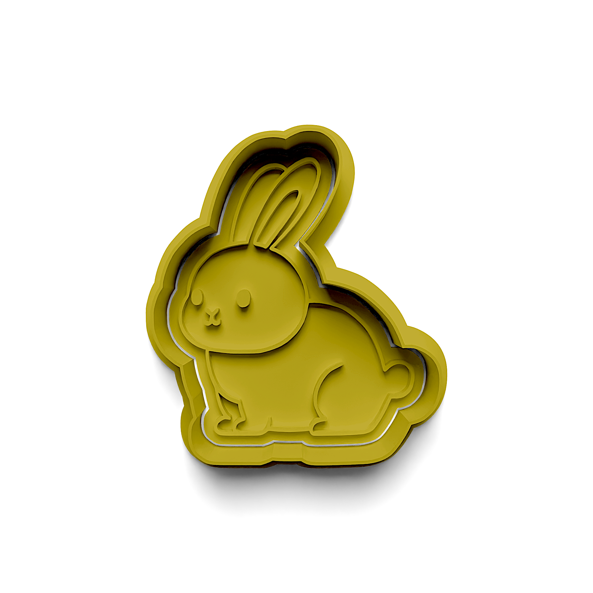 Rabbit Cookie Cutter Stamp and Cutter Set (0583_54)