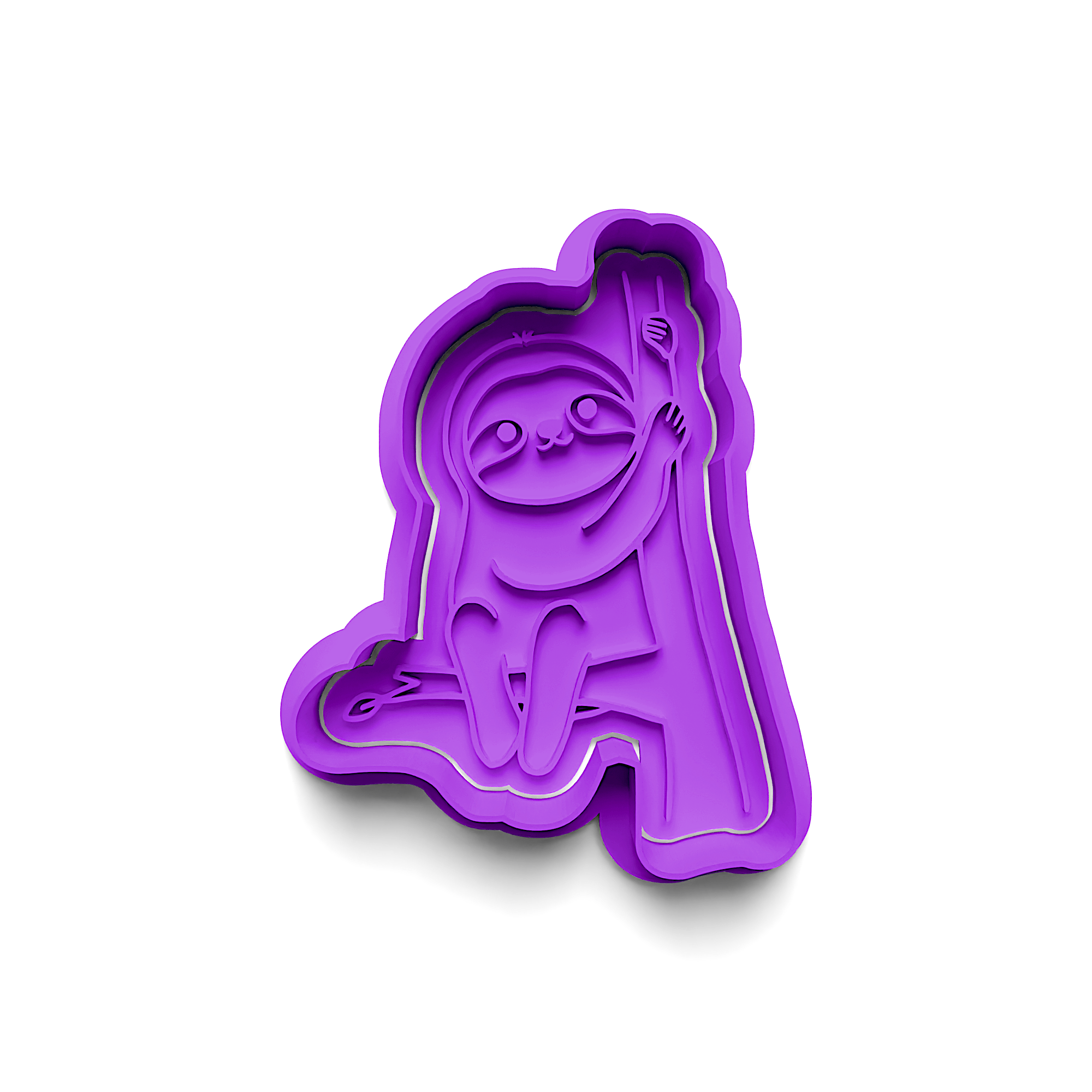 Sloth Cookie Cutter Stamp and Cutter Set (0583_64)