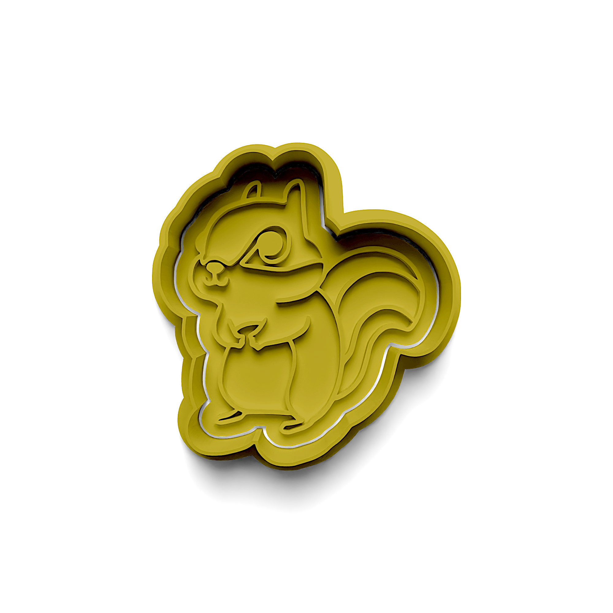 Squirrel Cookie Cutter Stamp and Cut Set (0583_69)