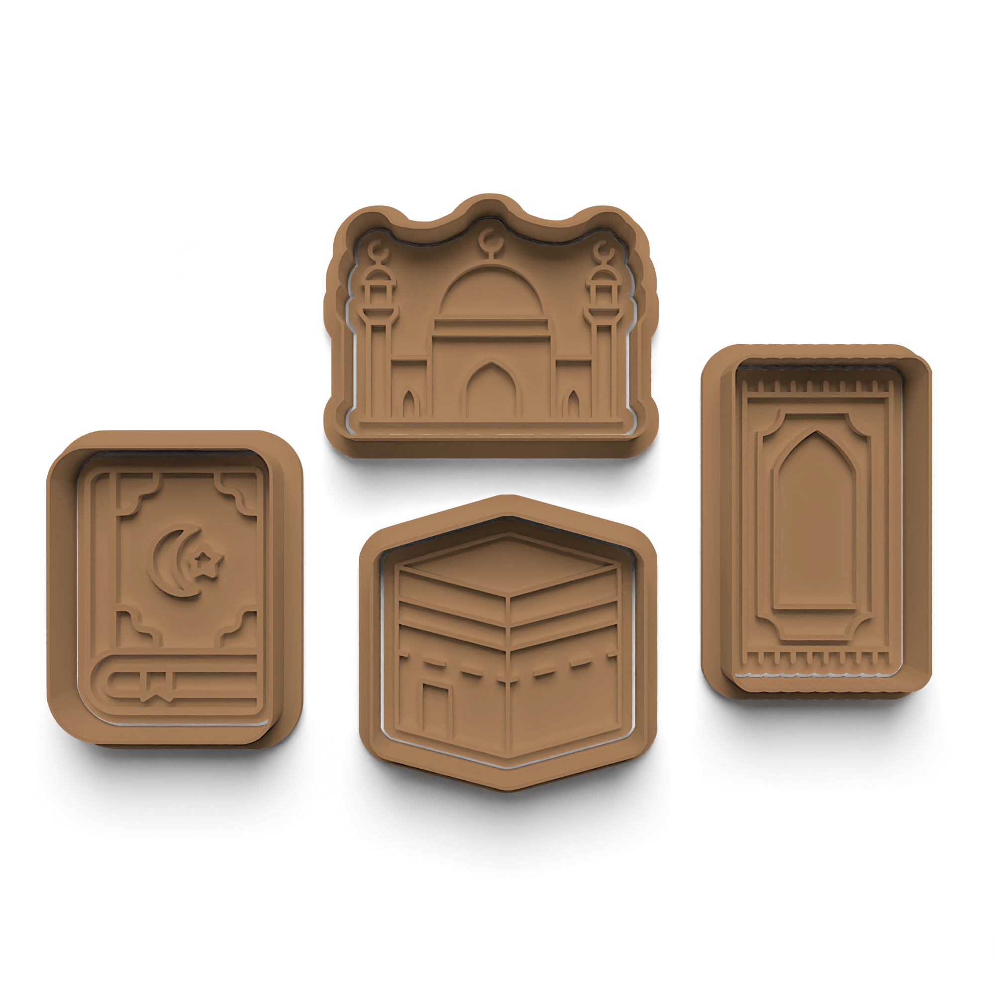 Islamic Cookie Cutters Stamp and Cutter Set (0673)