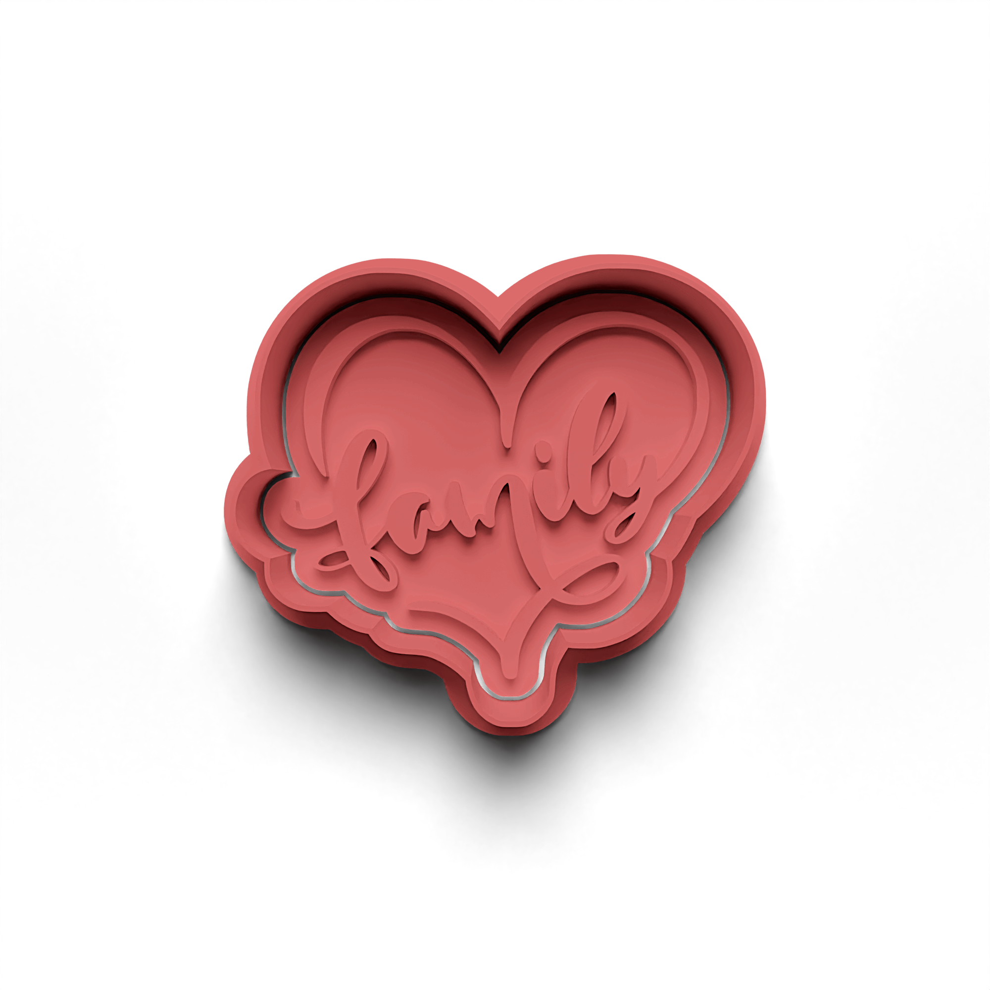 Lover Heart Cookie Mold Stamp and Cutter Set (0506-4)