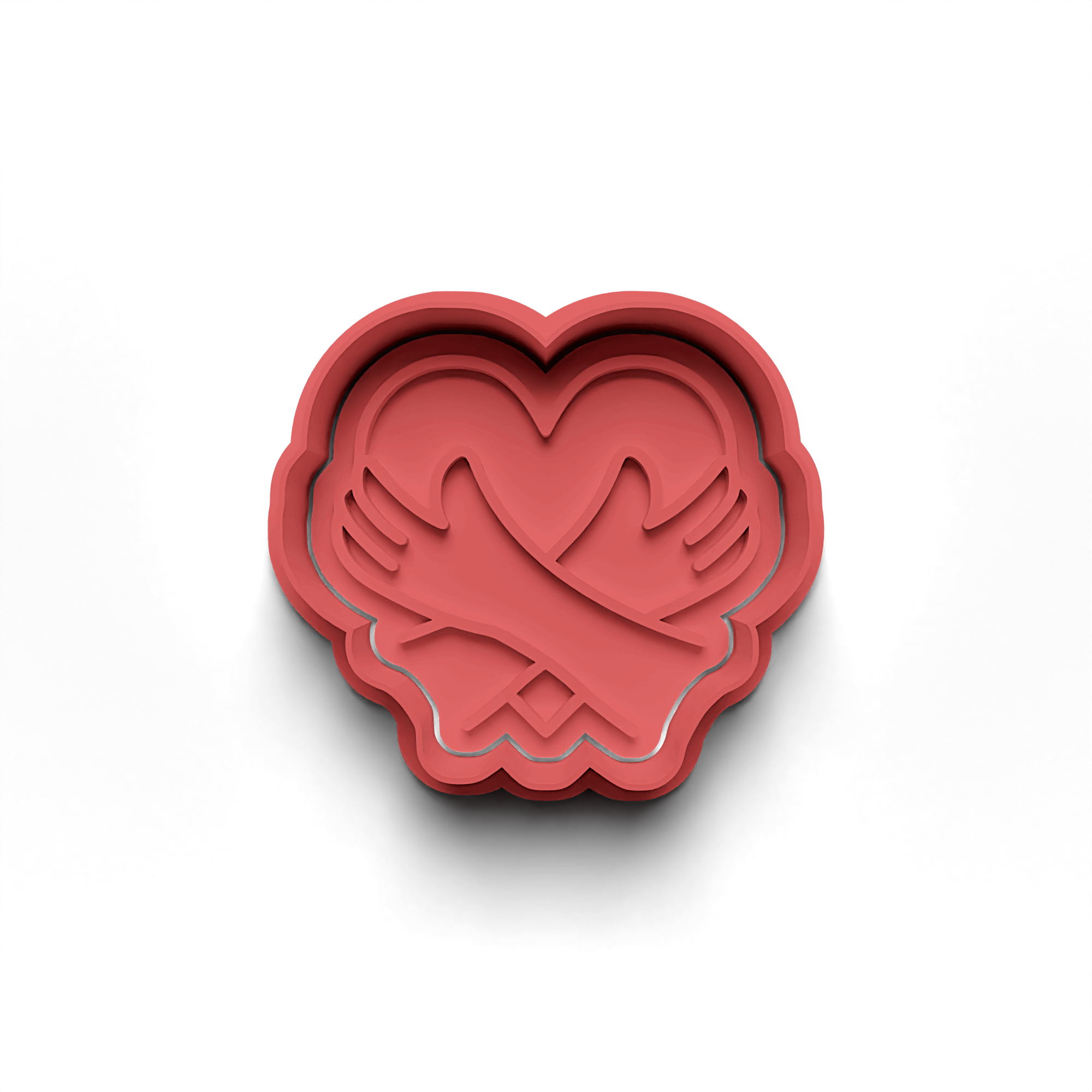 Stempel- und Ausstecher-Set „Lover Heart“ für Plätzchenformen (0506-4)