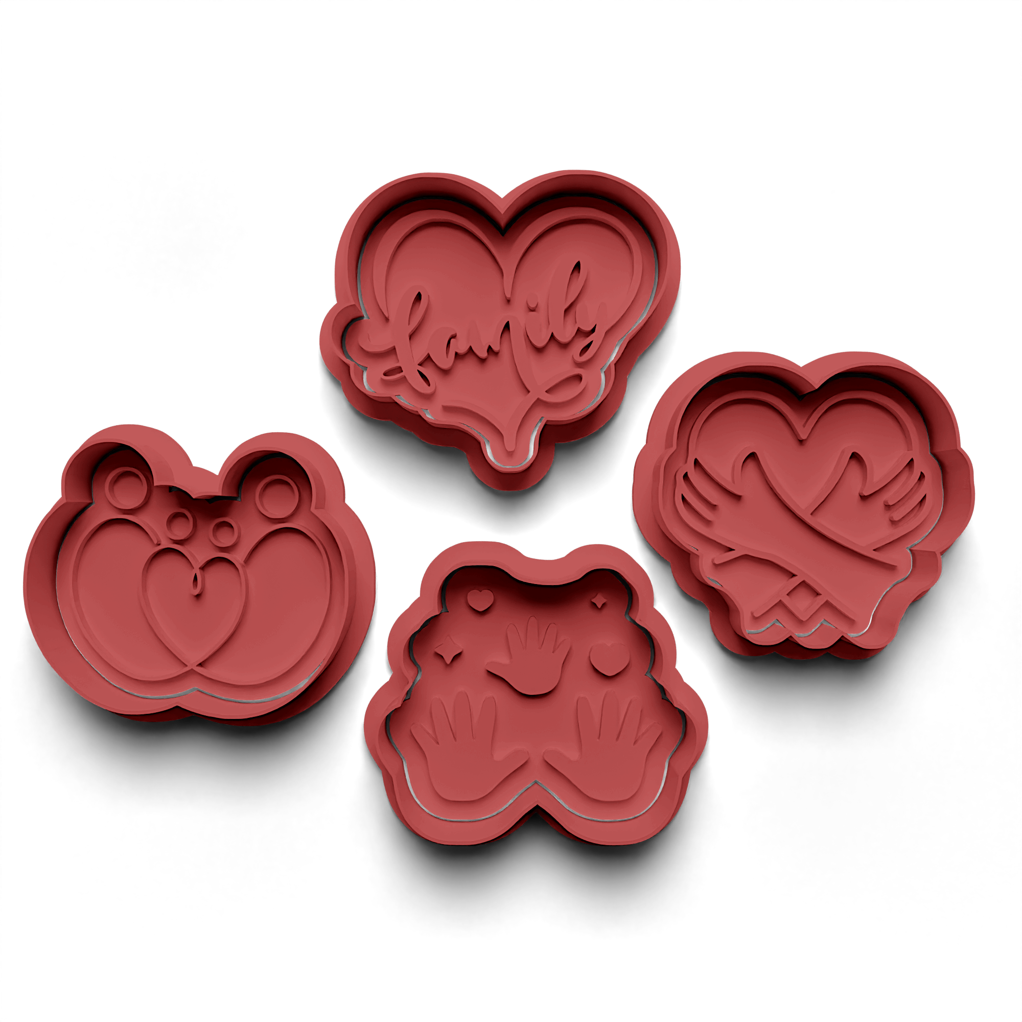 Family Cookie Cutter Stamp and Cutter Set (0674)