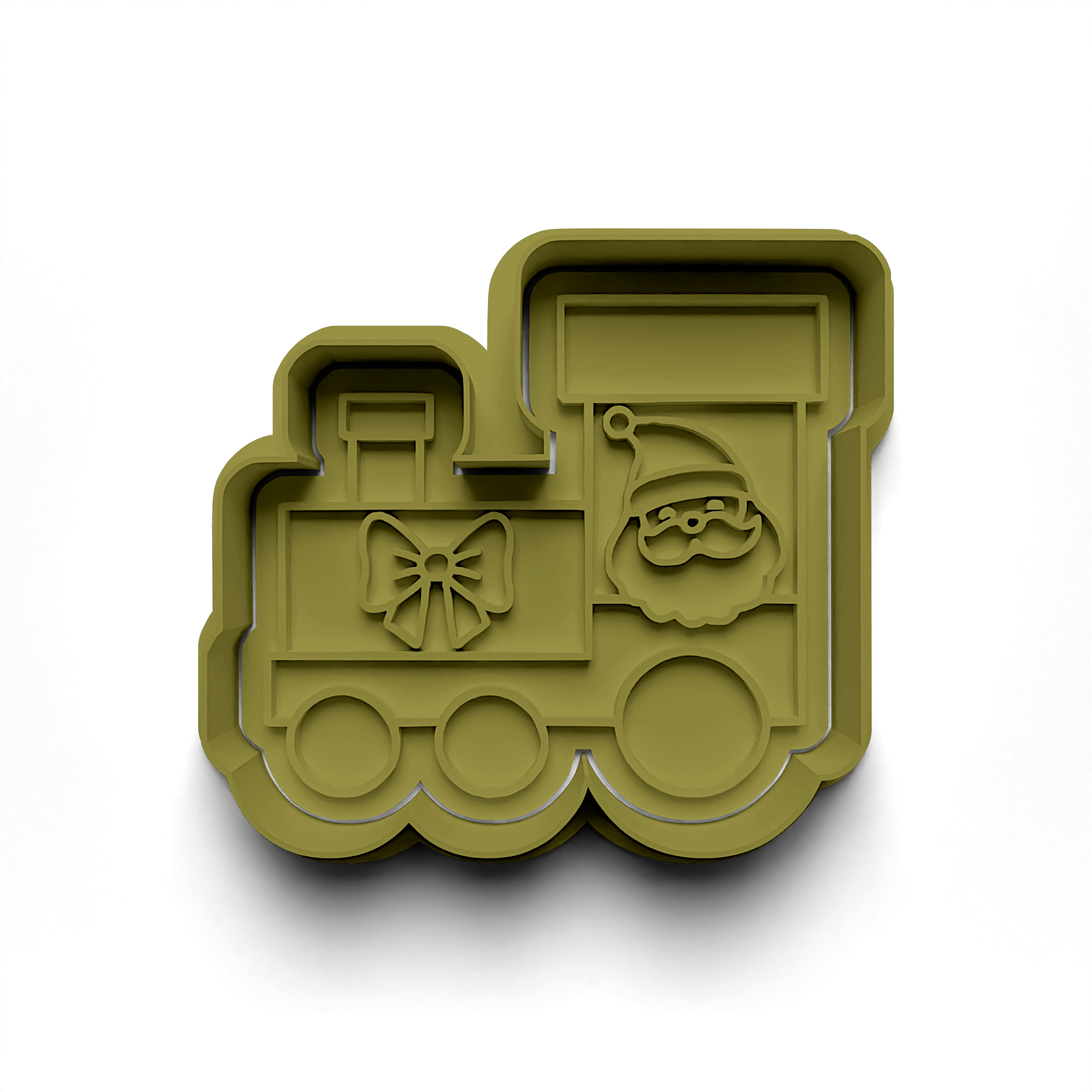 Christmas Train Cookie Cutter Stamp and Cutter Set (0707_1)