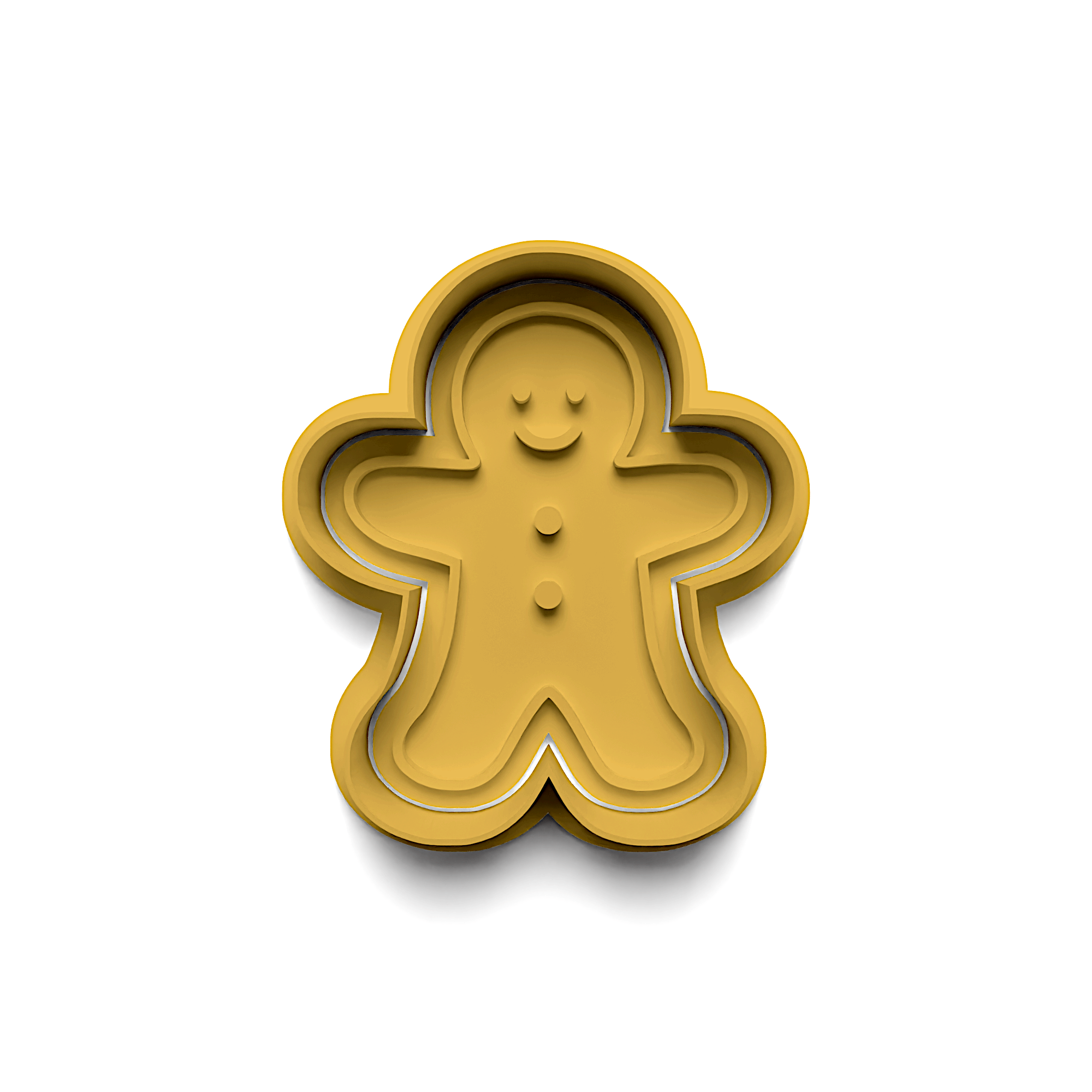 Gingerbread Man Cookie Cutter Stamp and Cutter Set (0719_1)