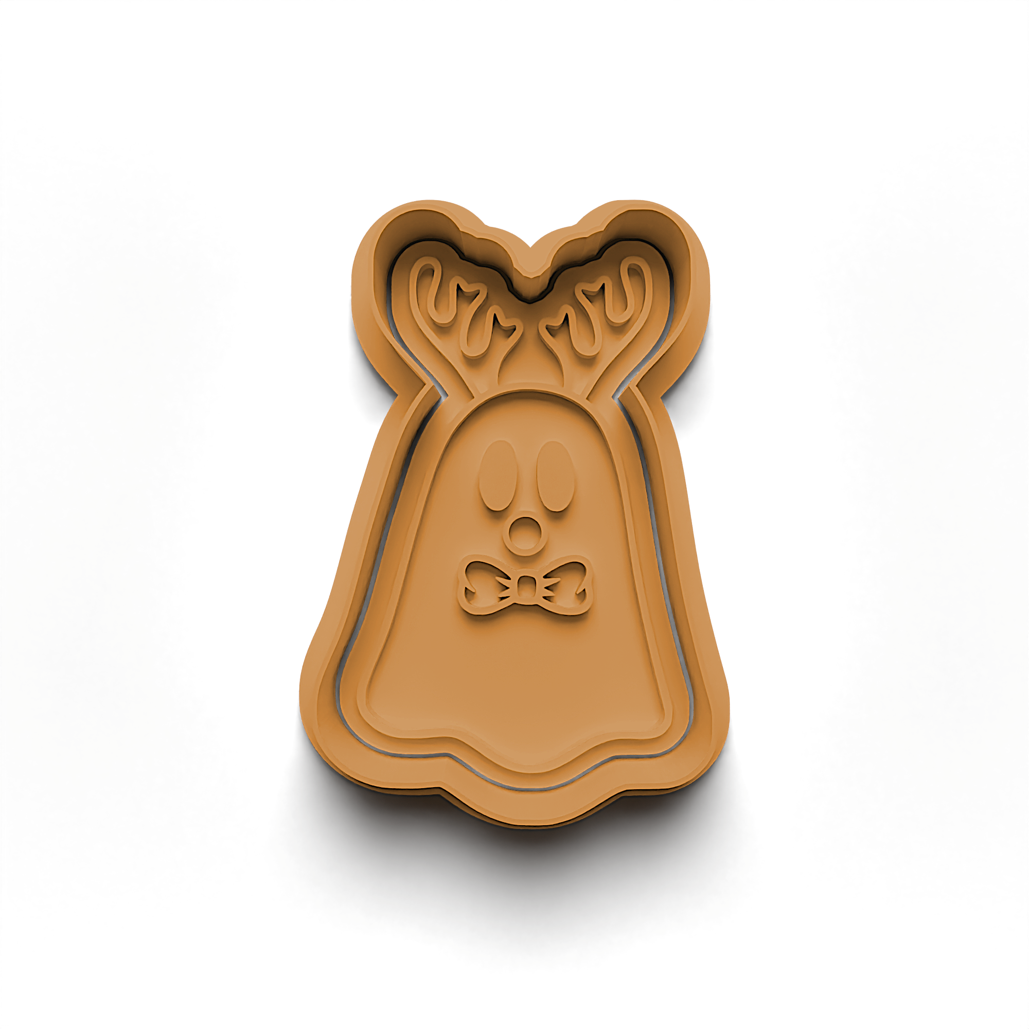 Ghost Christmas Cookie Cutter Stamp and Cutter Set (0721_1)