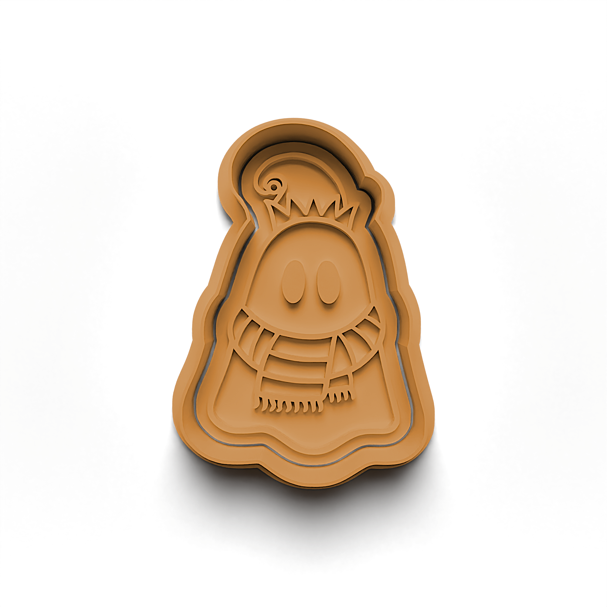 Ghost Christmas Cookie Cutter Stamp and Cutter Set (0721_2)