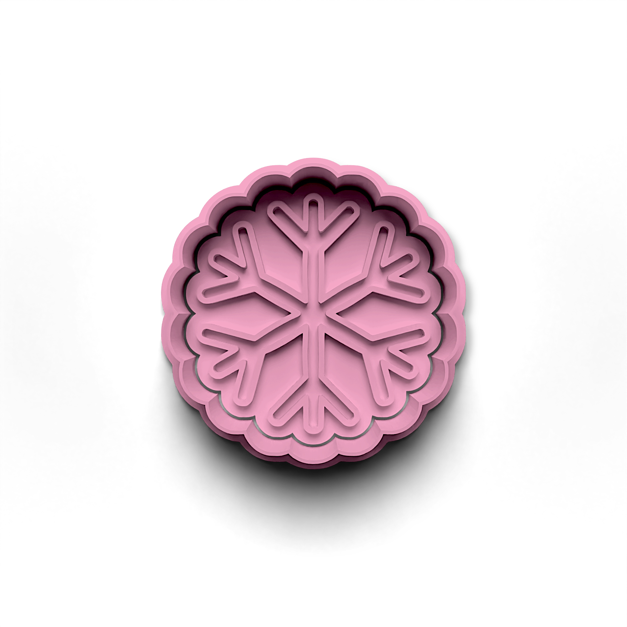 Snowflake Cookie Cutter Stamp and Cutter Set (0768_2)