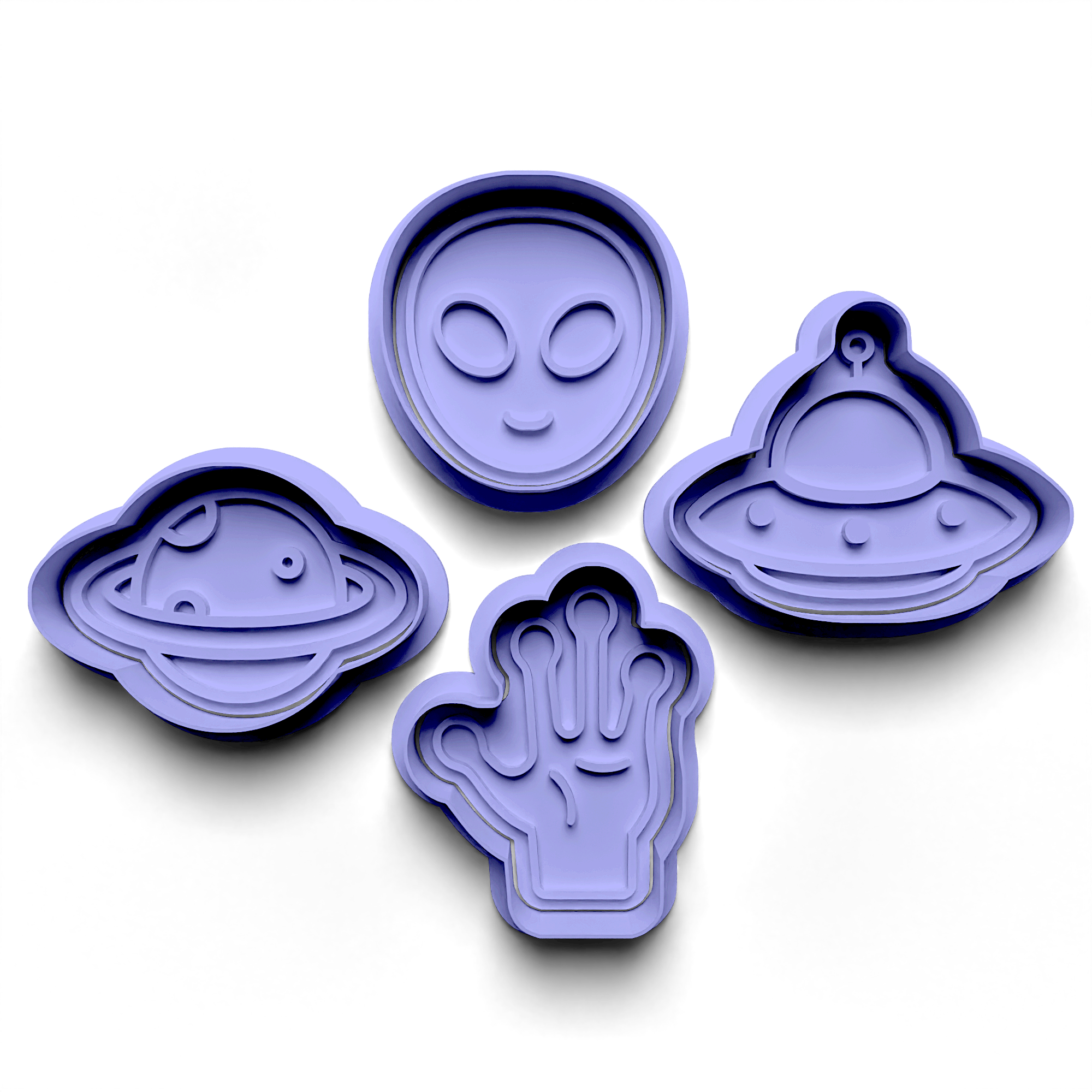 Alien Die Stamp and Cutter Set (0775)