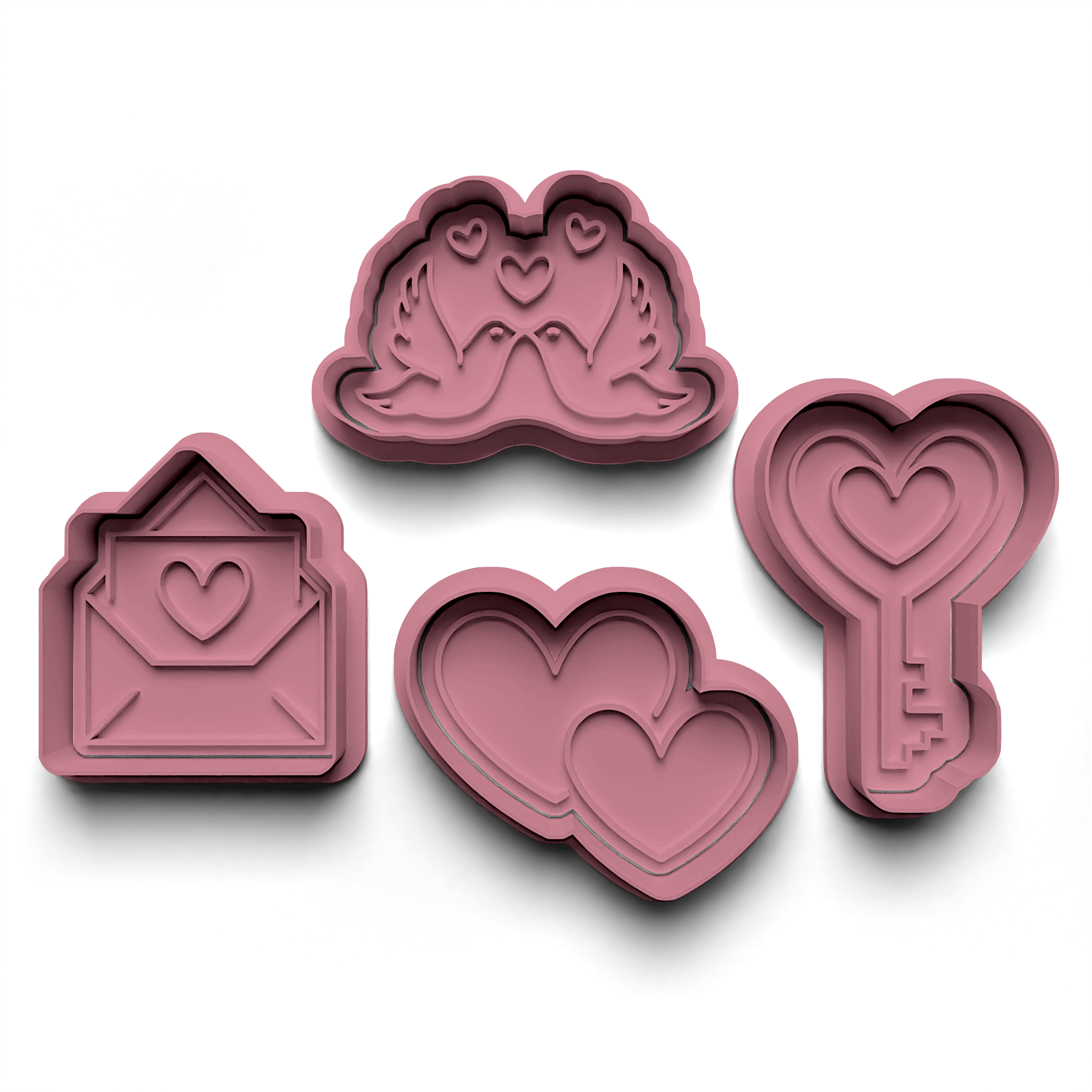 Valentine's Day Die Stamp and Cutter Set (0776)