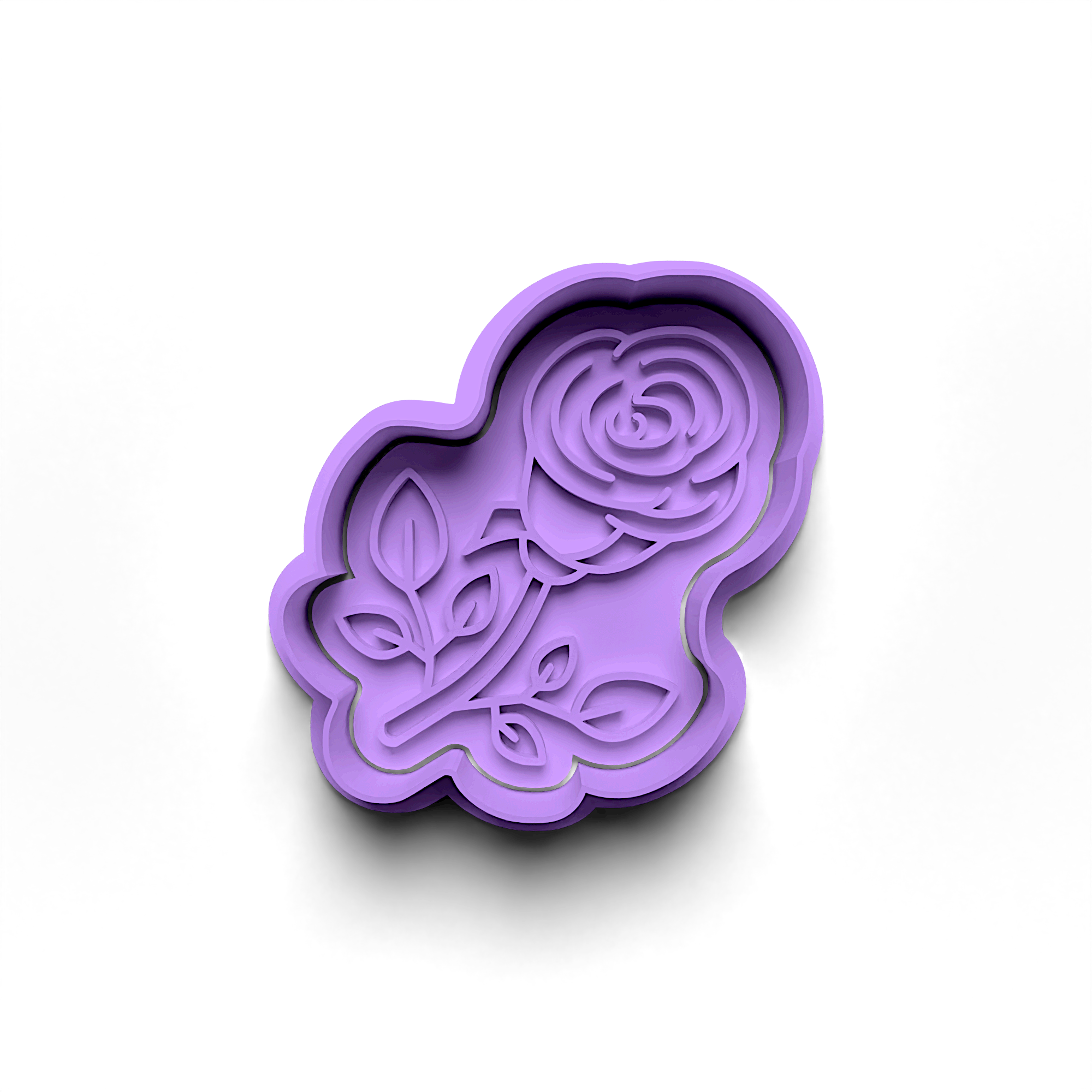 Rose Cookie Cutters Stamp and Cutter Set (0778_4)