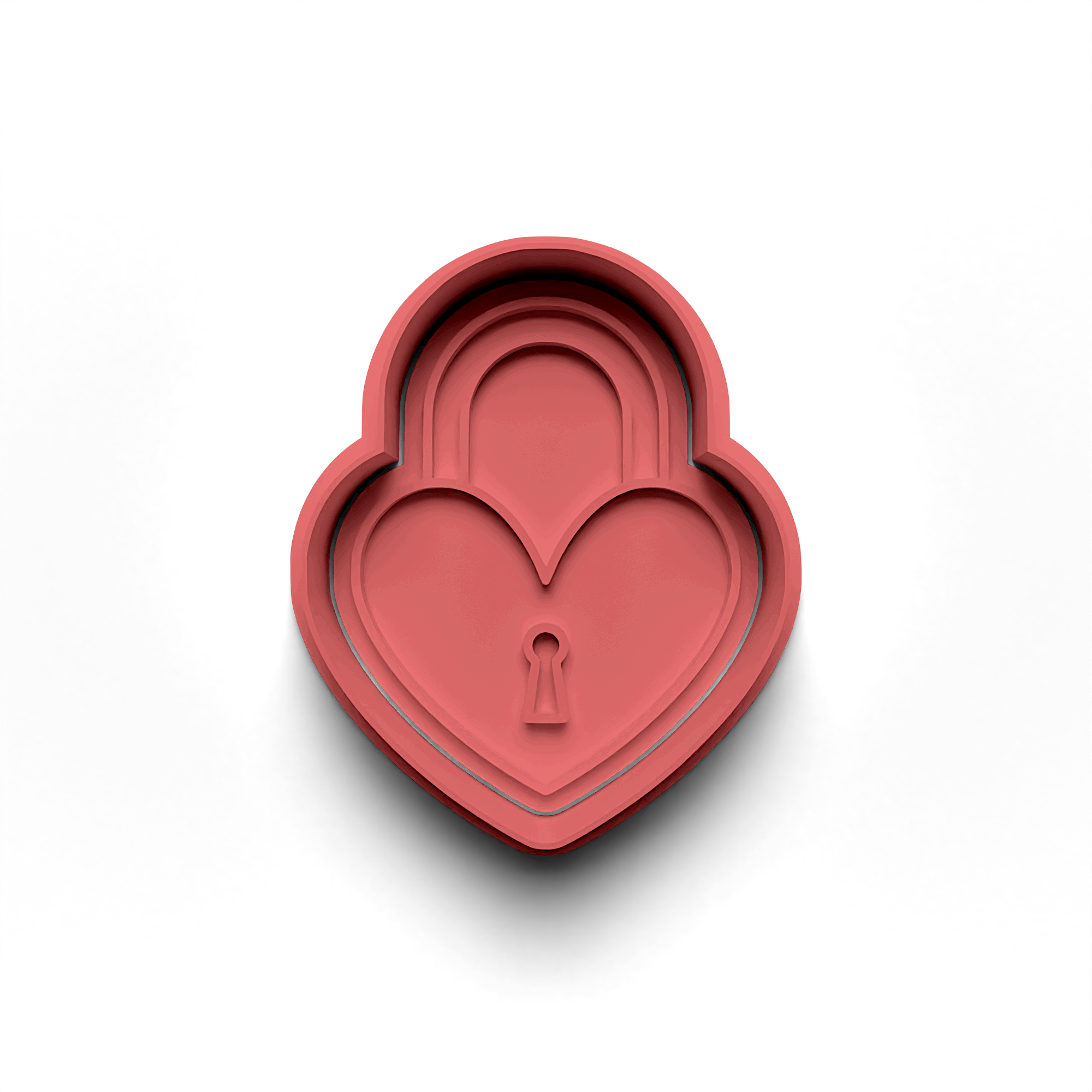 Lock of My Heart Cookie Cutter Stamp and Cutter Set (0779_3)