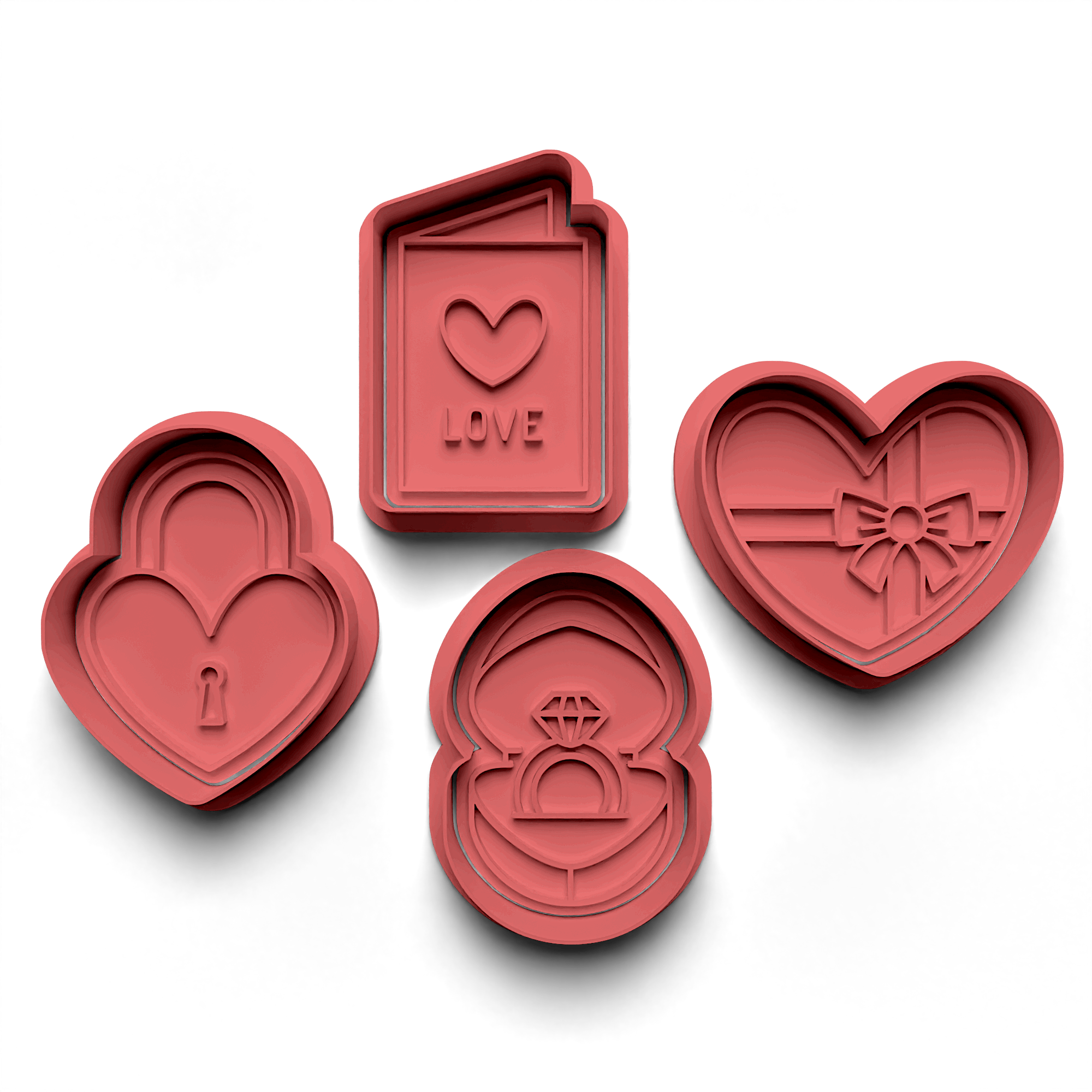 Valentine's Day Die Stamp and Cutter Set (0779)