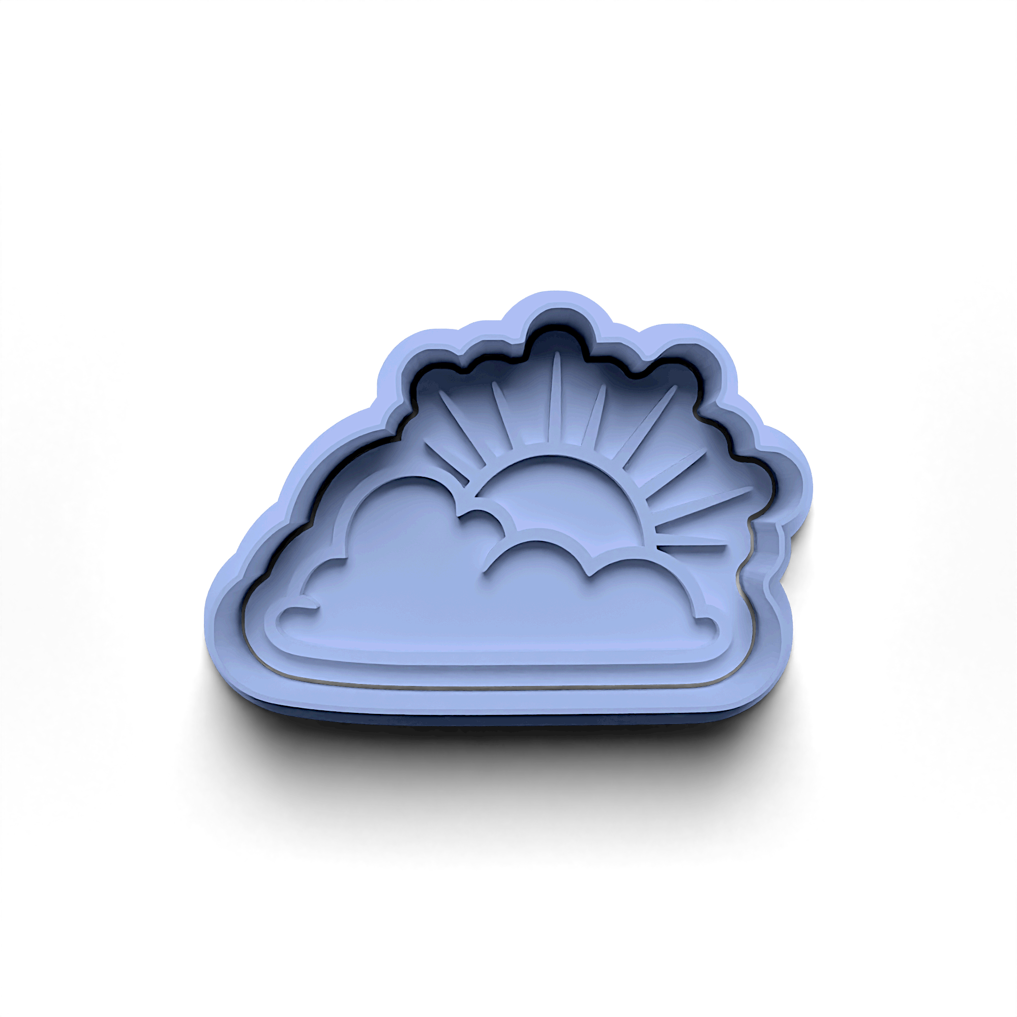 Piece Cloud Cookie Cutter Stamp and Cutter Set (0788_1)