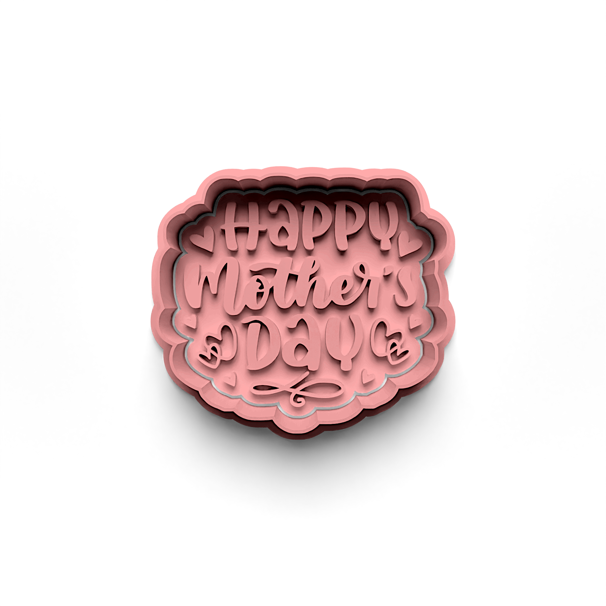 Mother's Day Cookie Cutter Stamp and Cutter Set (0793_1)