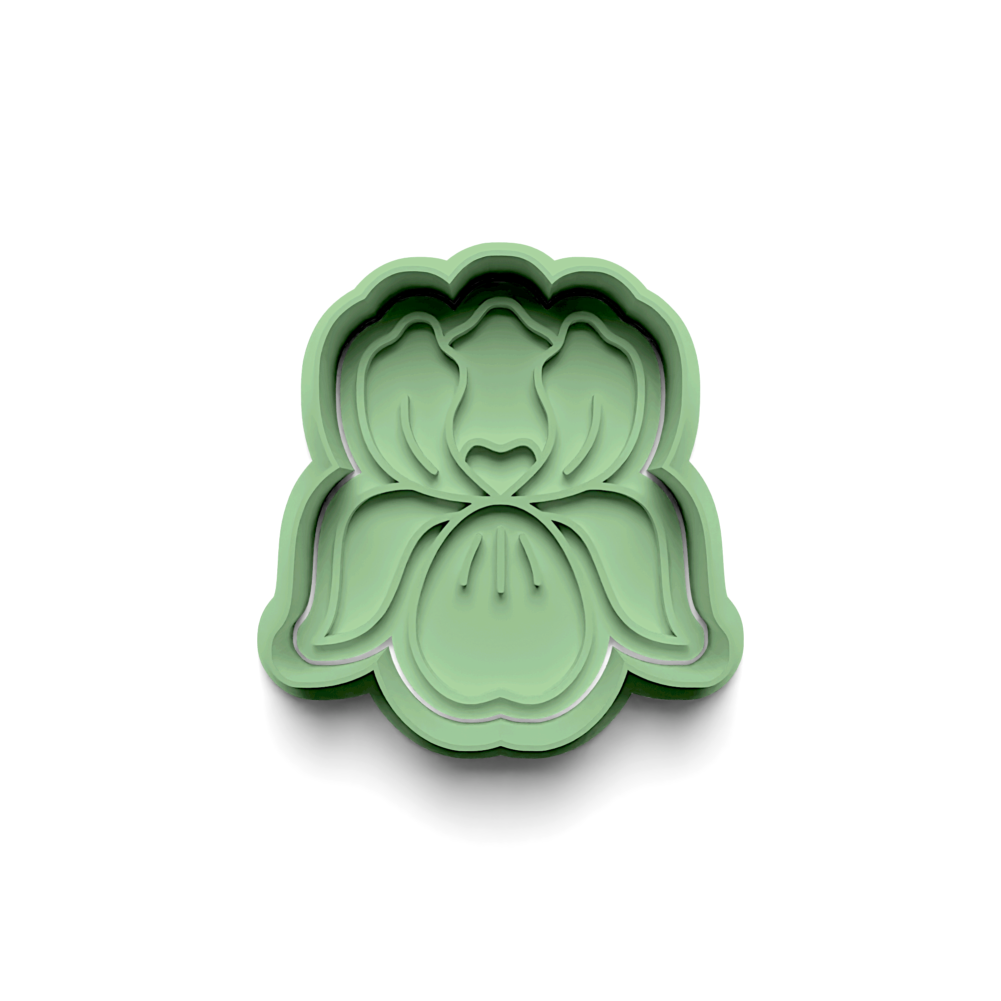 Flower Cookie Cutter Stamp and Cutter Set (0802_1)