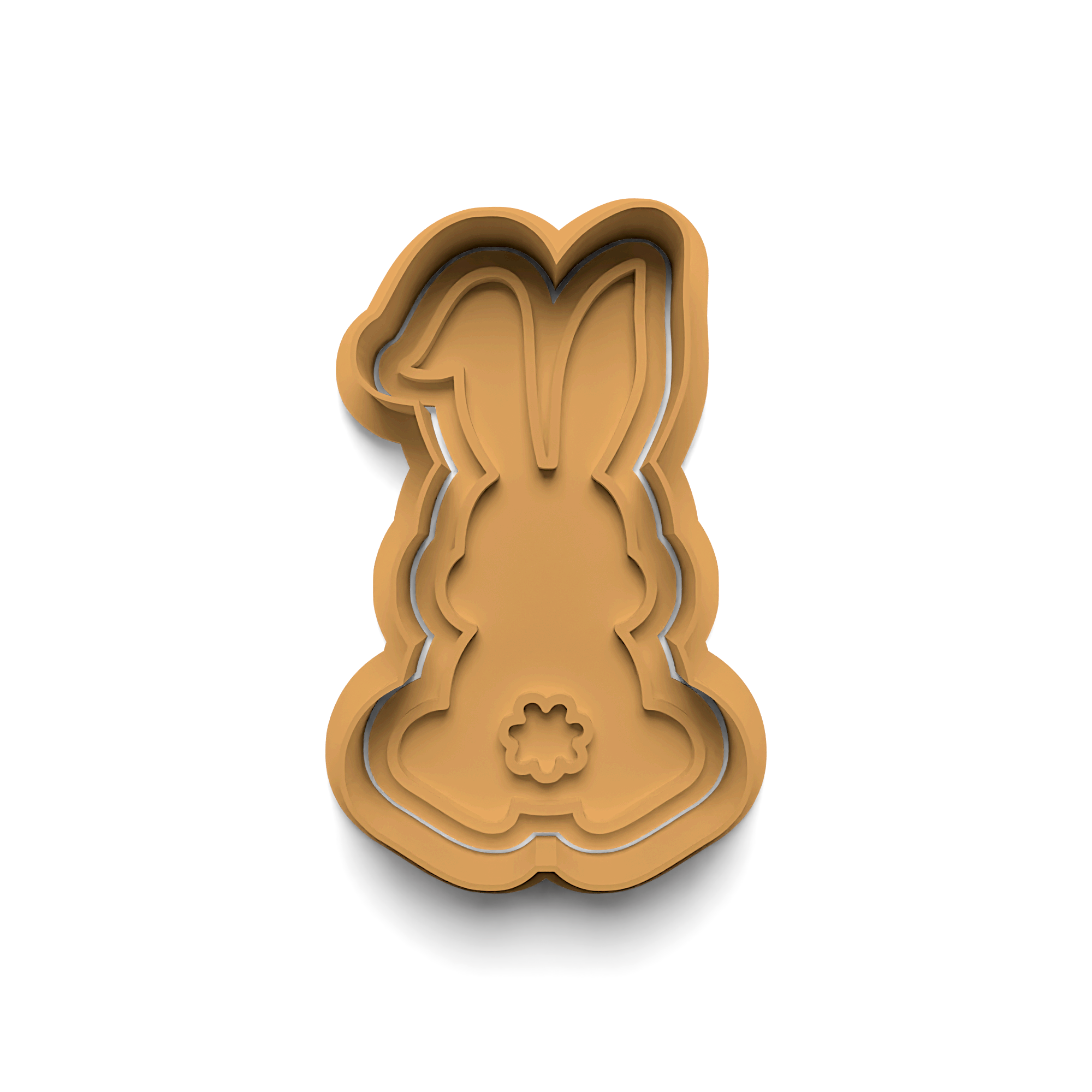 Easter Bunny Cookie Stamp and Cutter (0806_1)