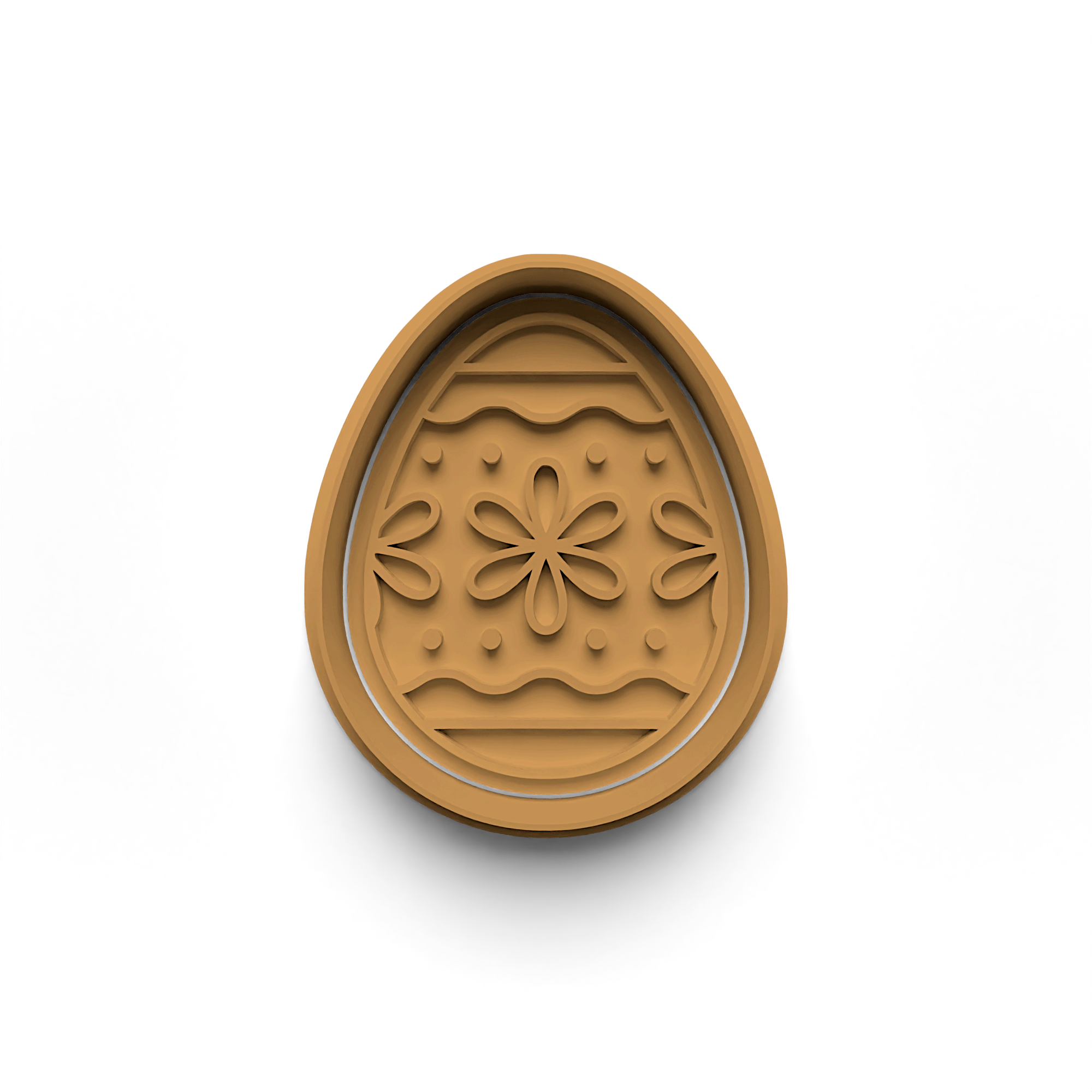 Easter Egg Cookie Stamp and Cutter (0806_4)