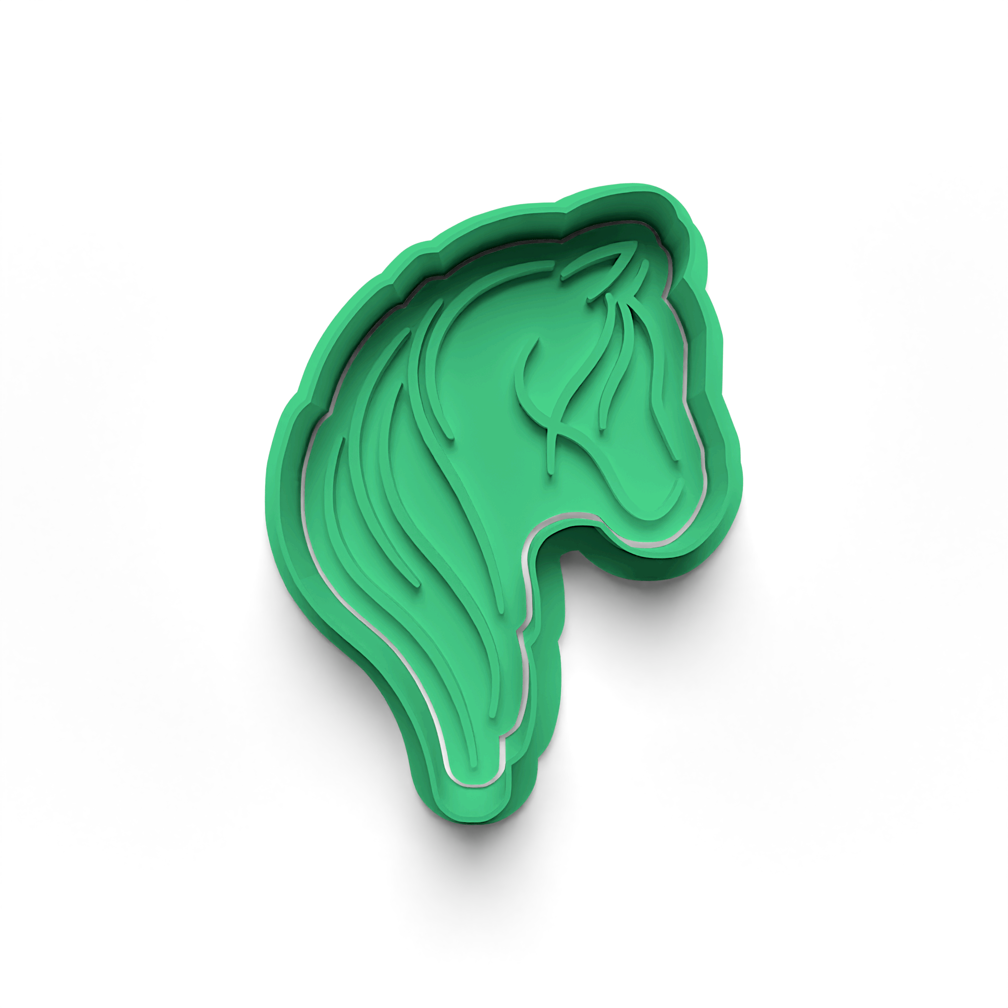 Horse Cookie Cutter Stamp and Cutter Set (0809_4)