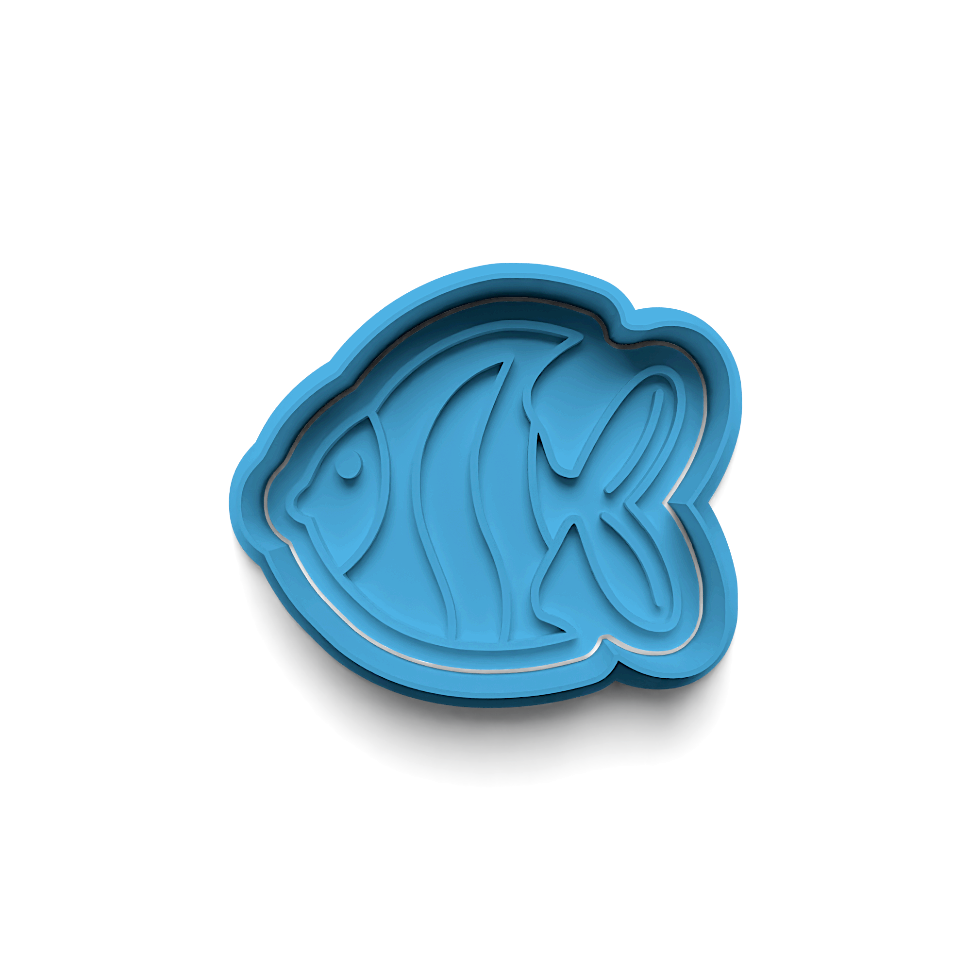 Fish Cookie Mold Stamp and Cutter Set (0811_1)