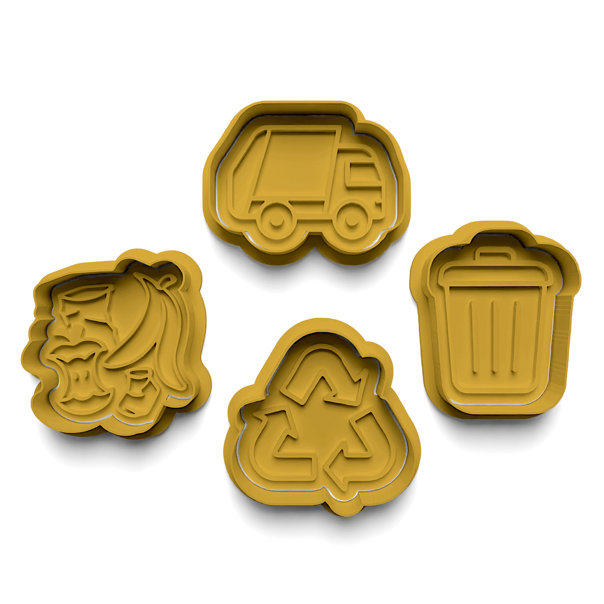 Construction Machinery Cookie Mold Stamp and Cutter Set (0321)