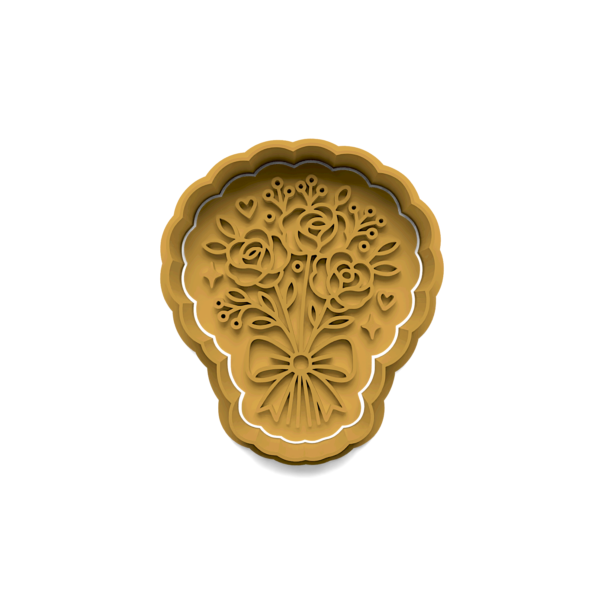 Engagement #9 Cookie Cutter Stamp and Cutter Set