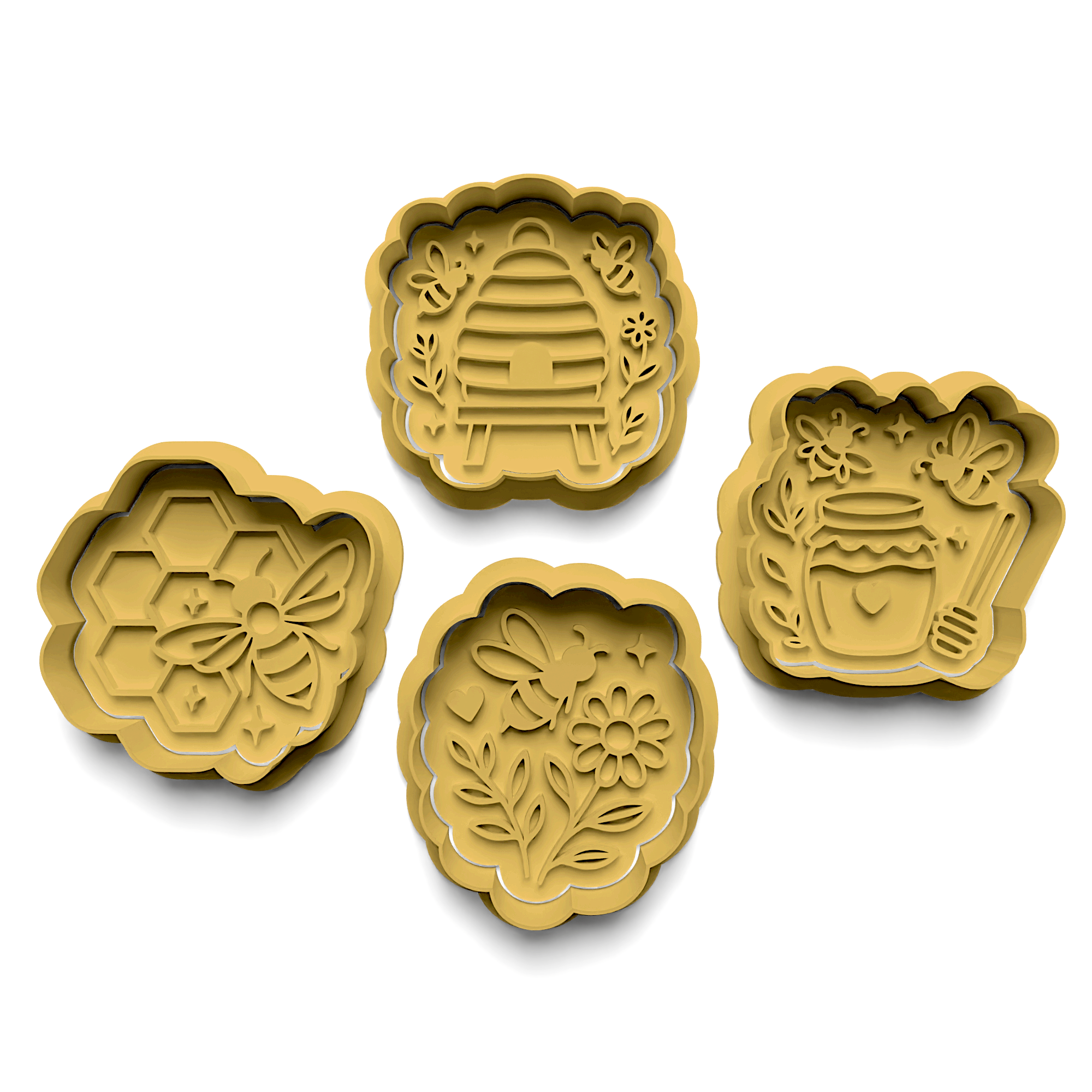 Sea Animals Cookie Cutter Stamp and Cutter Set (0243)