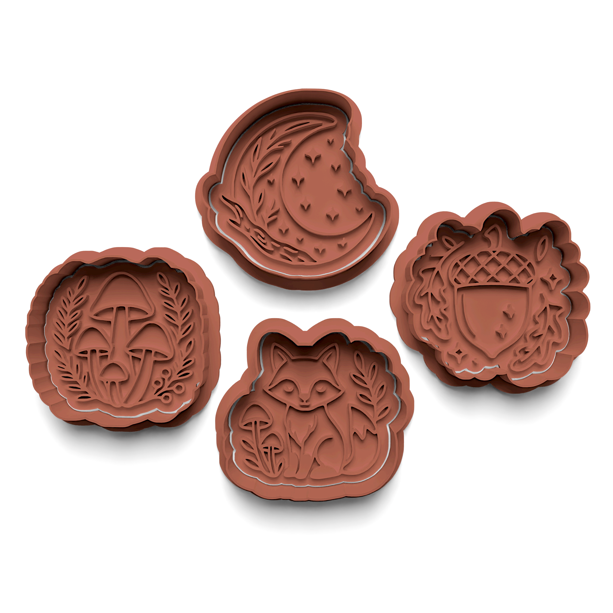 Sea Animals Cookie Cutter Stamp and Cutter Set (0243)