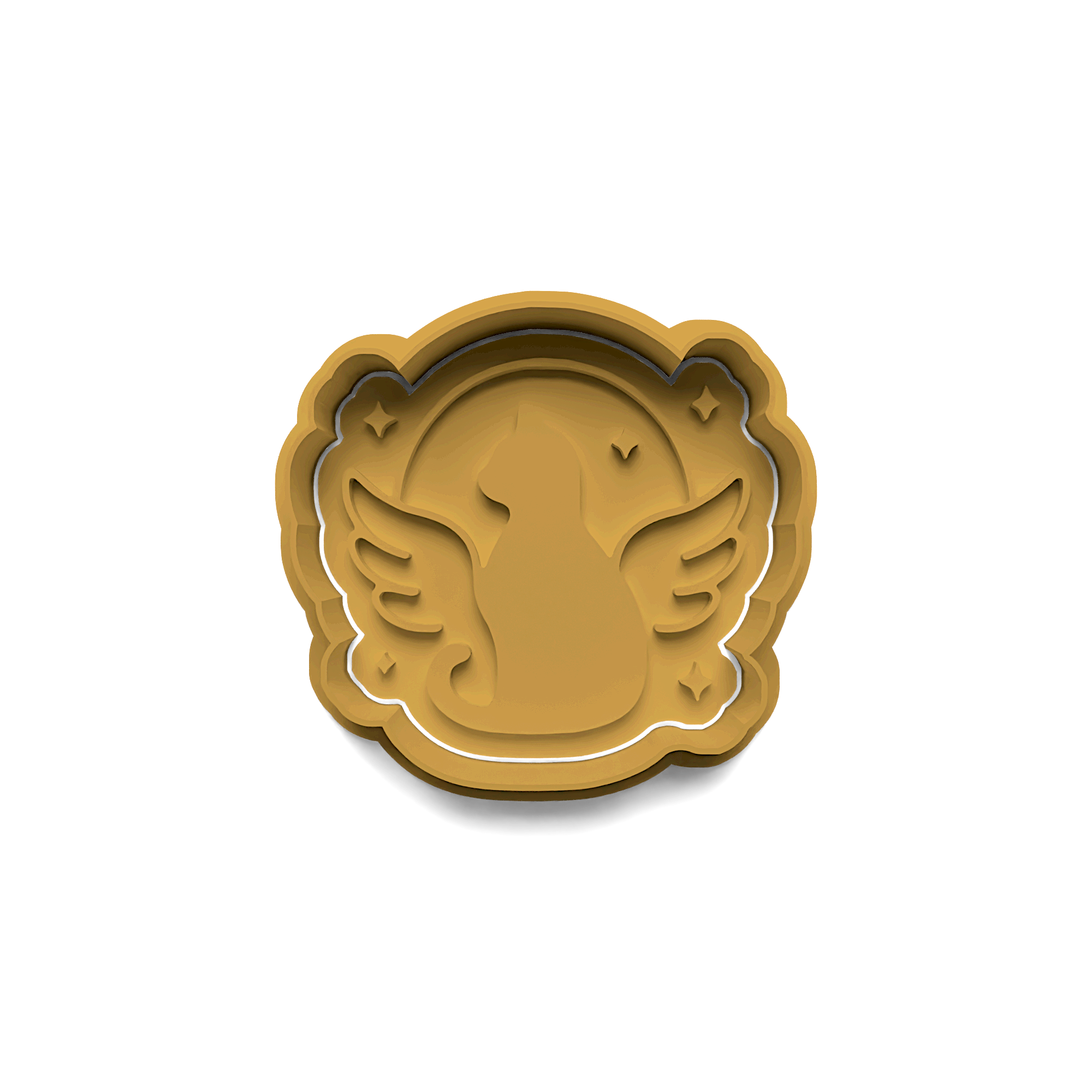 Unicorn Cat Cookie Cutter Stamp and Cutter Set (0249_2)