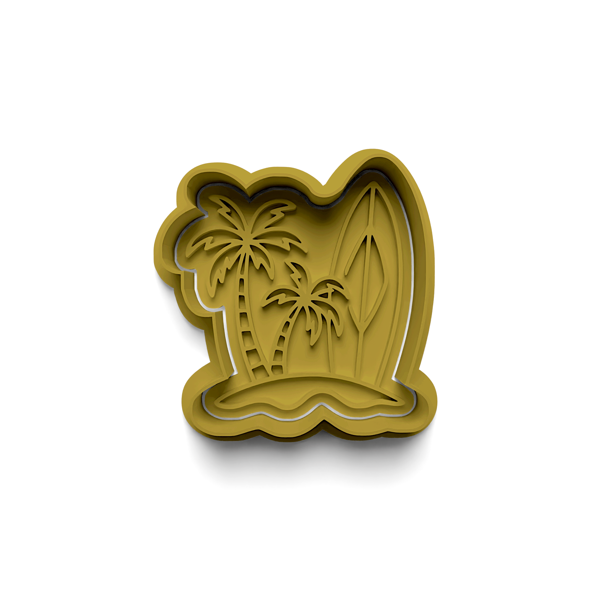 Ice Cream Cookie Mold Stamp and Cutter Set (0317_3)