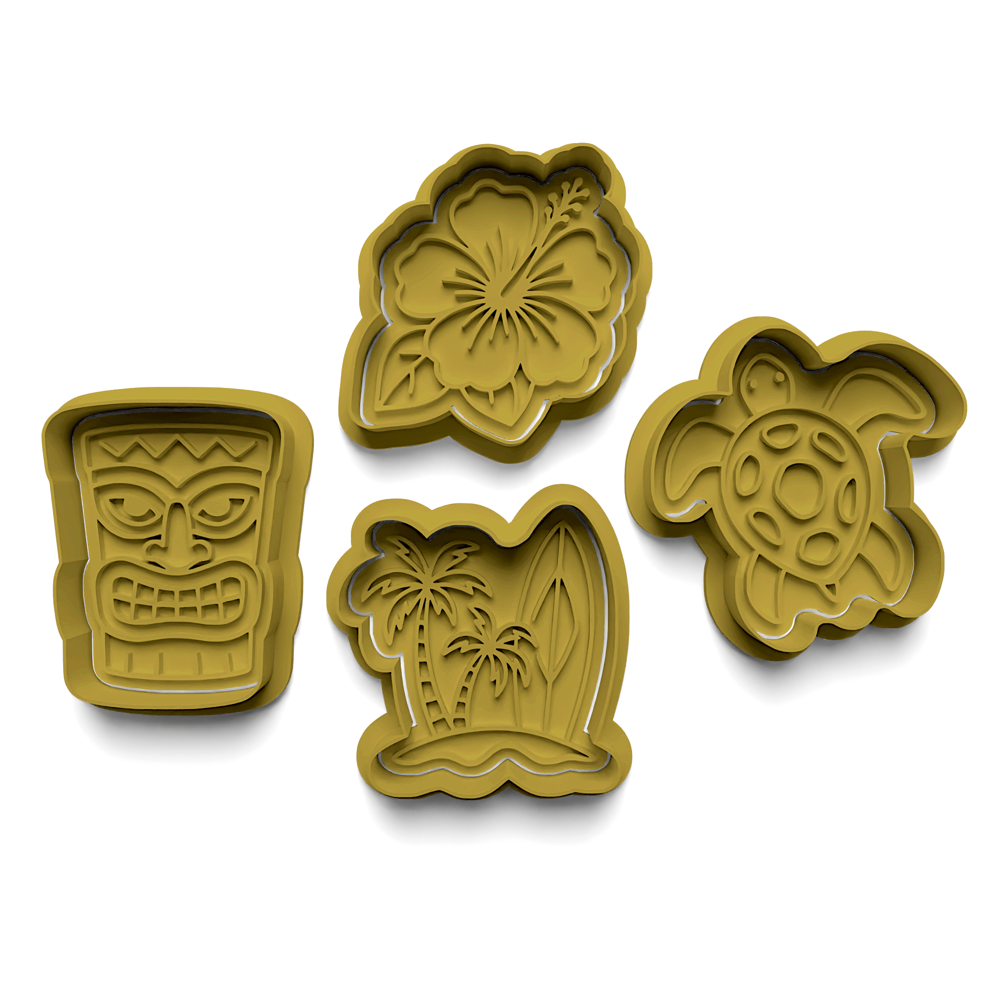 Summer Cookie Cutter Stamp and Cutter Set (0248)