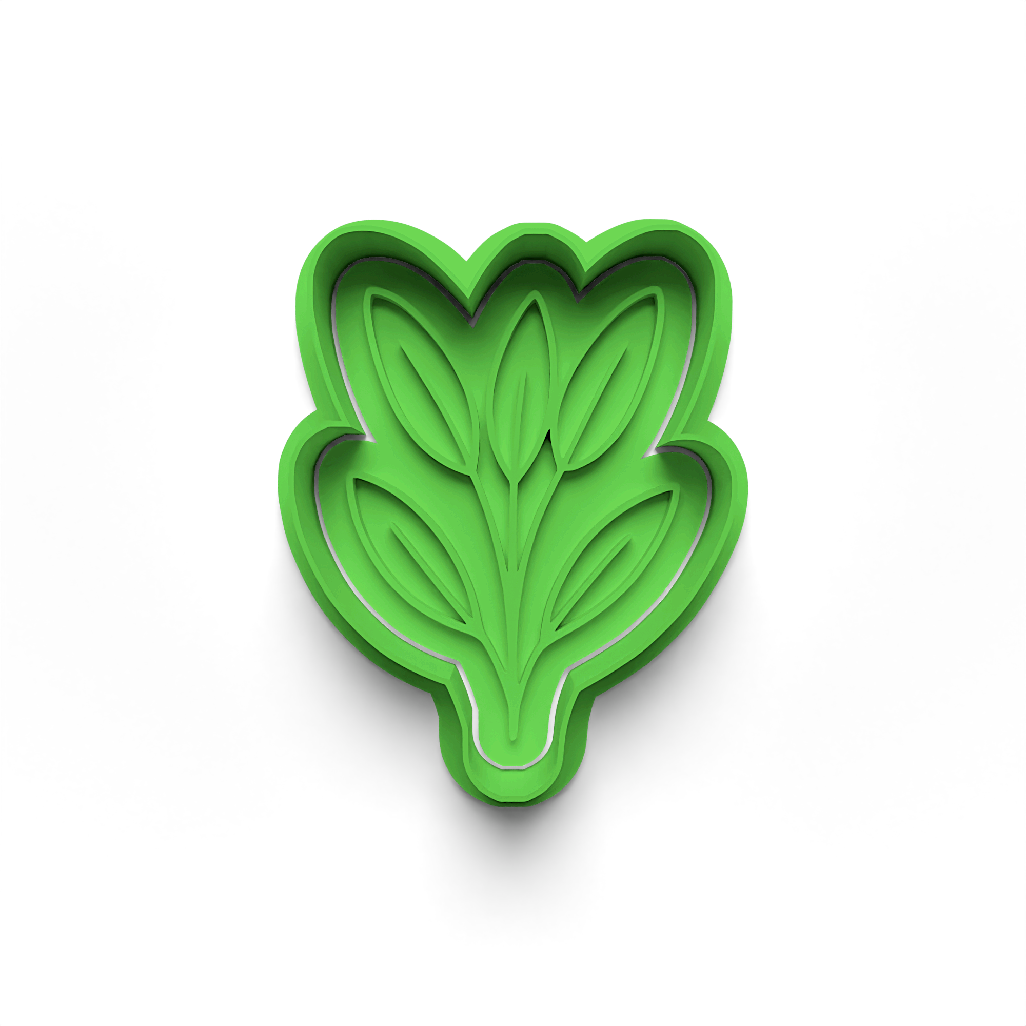 Monster Flower Cookie Cutter Stamp and Cutter Set (0832_4)