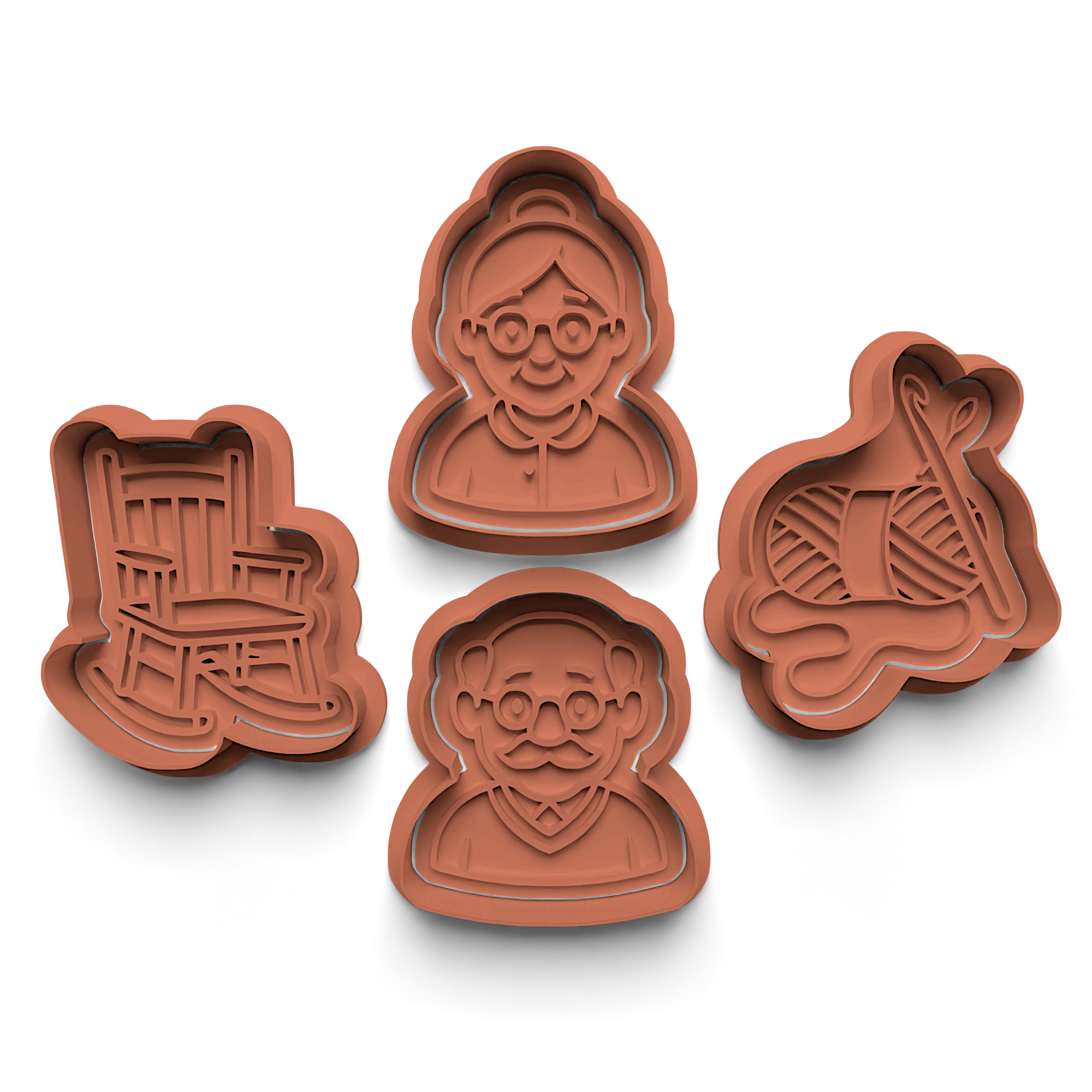 Mother's Day Cookie Cutter Stamp and Cutter Set (0324)