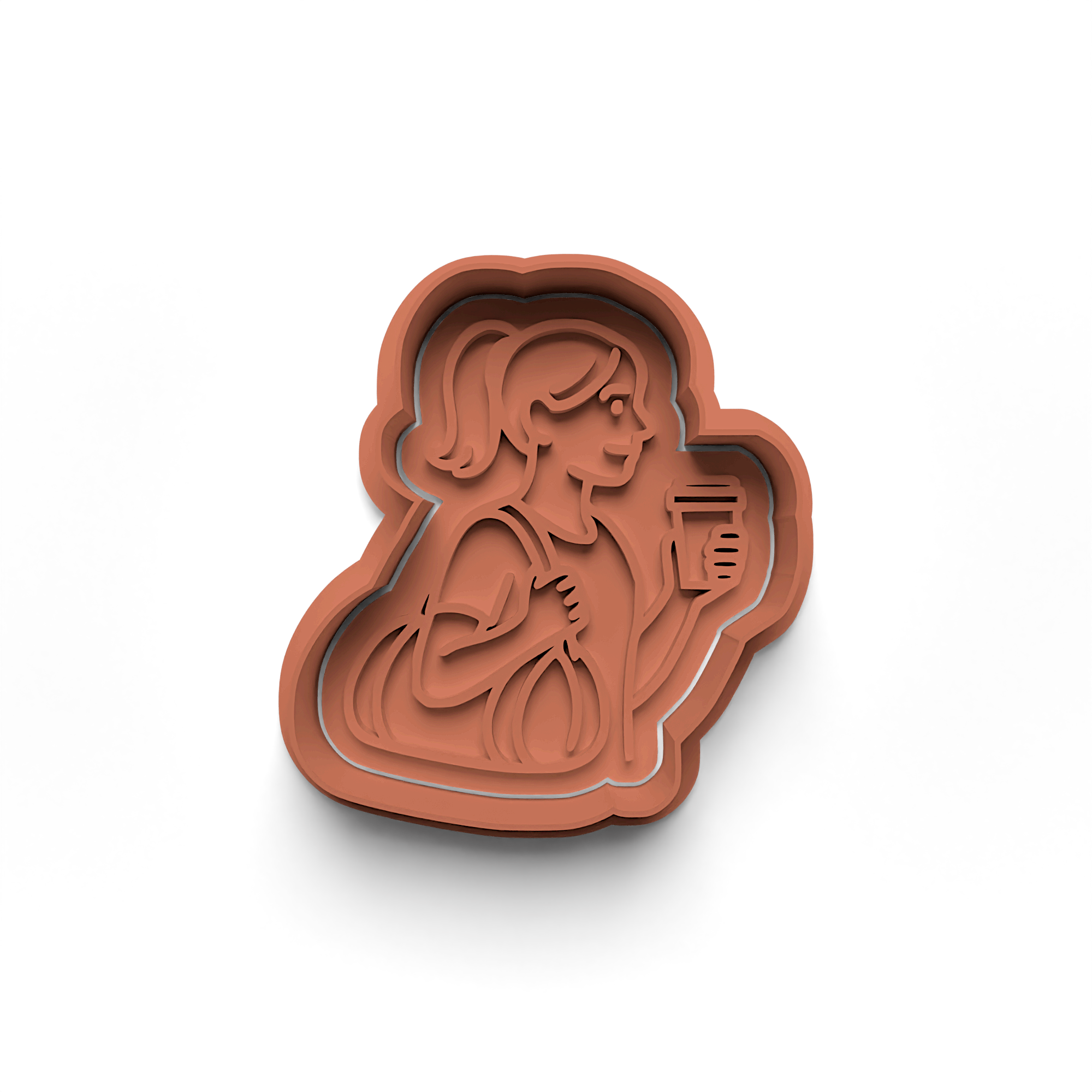 Mother's Day Cookie Cutter Stamp and Cutter Set (0324_3)