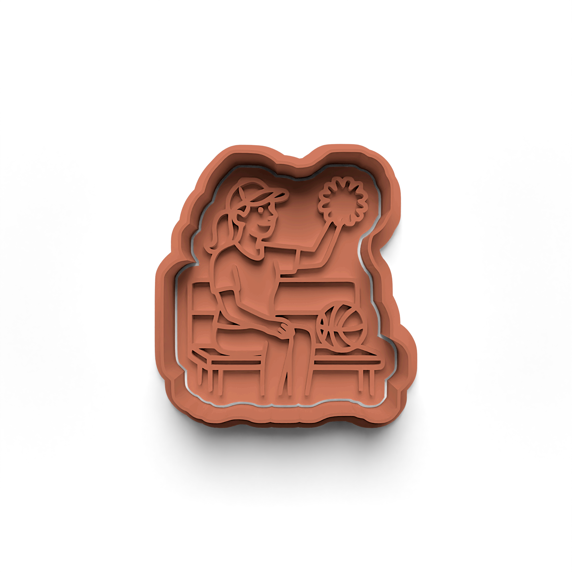 Mother's Day Cookie Cutter Stamp and Cutter Set (0324_3)