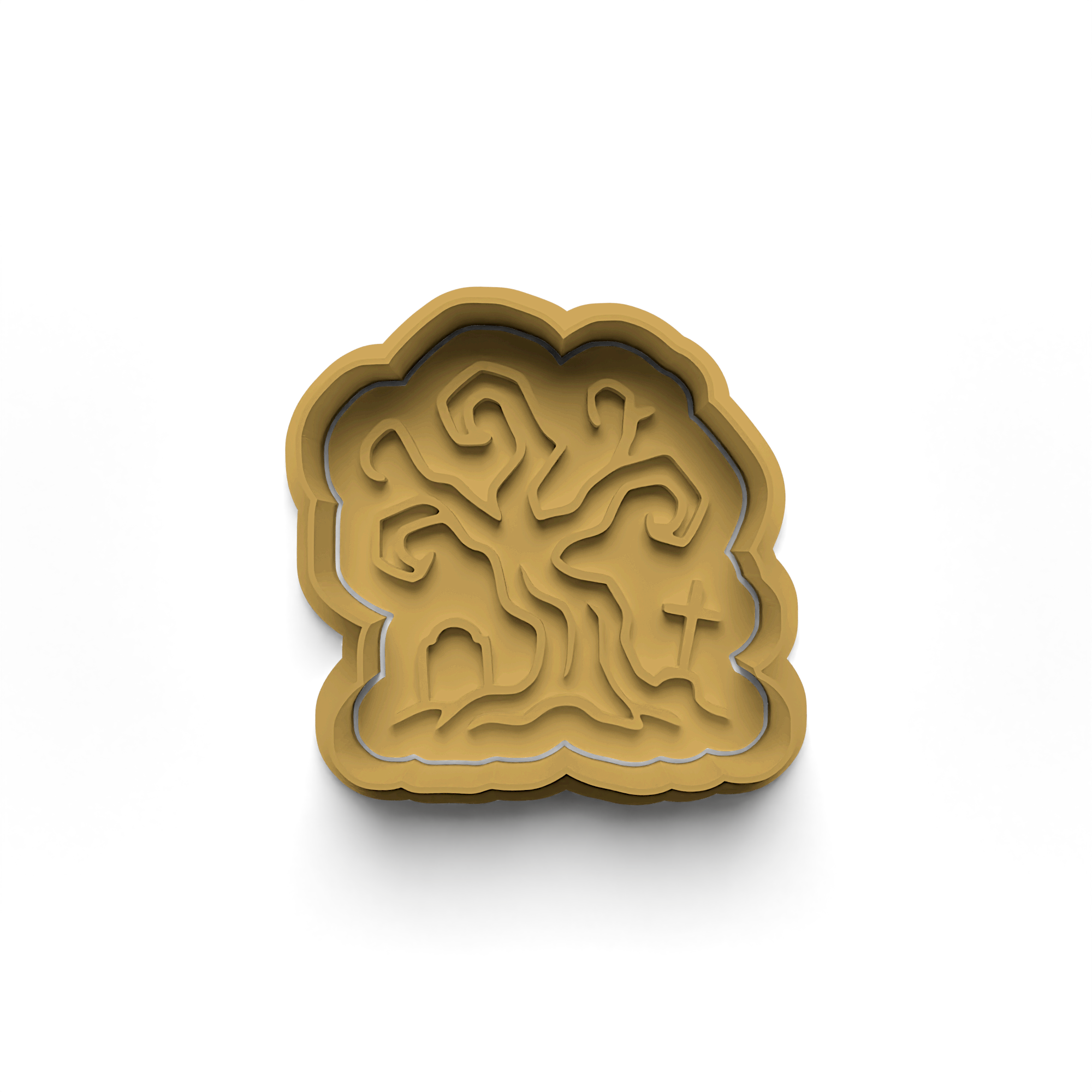Coffin Cookie Cutter Stamp and Cutter Set (0417_7)