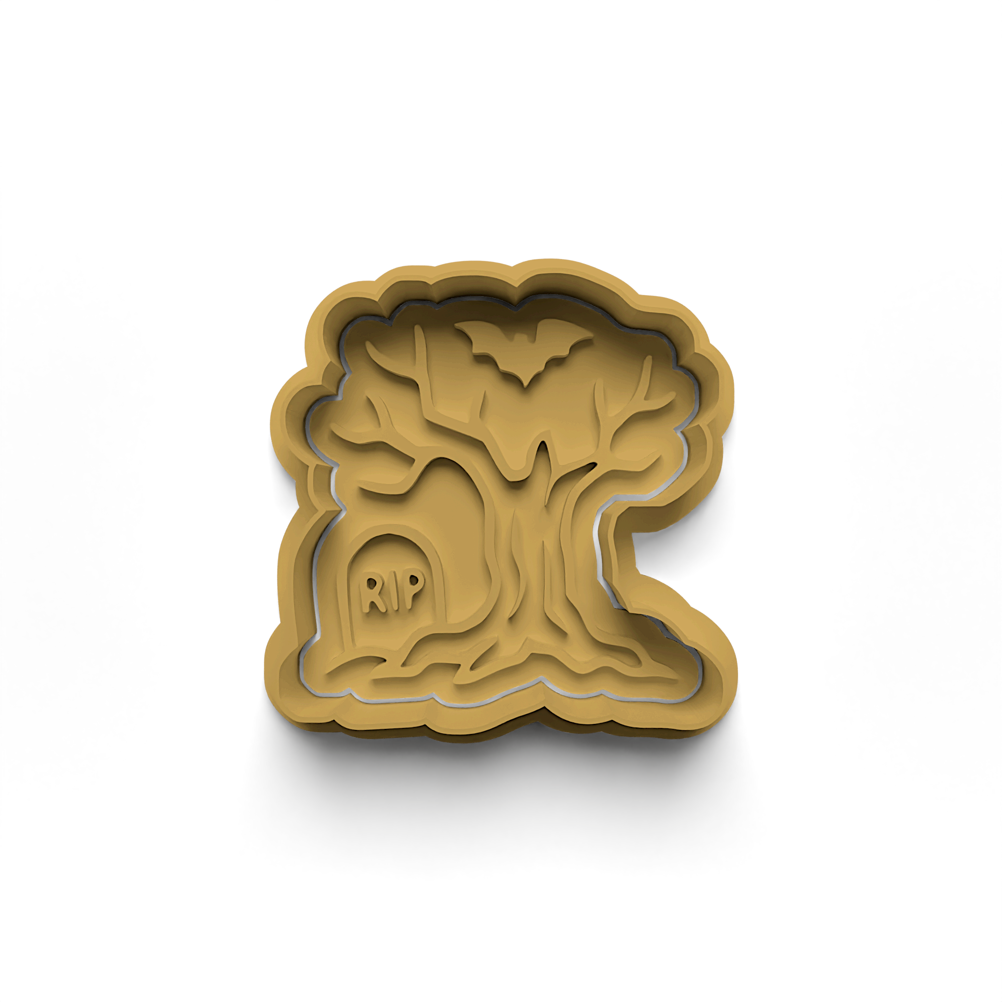 Coffin Cookie Cutter Stamp and Cutter Set (0417_7)