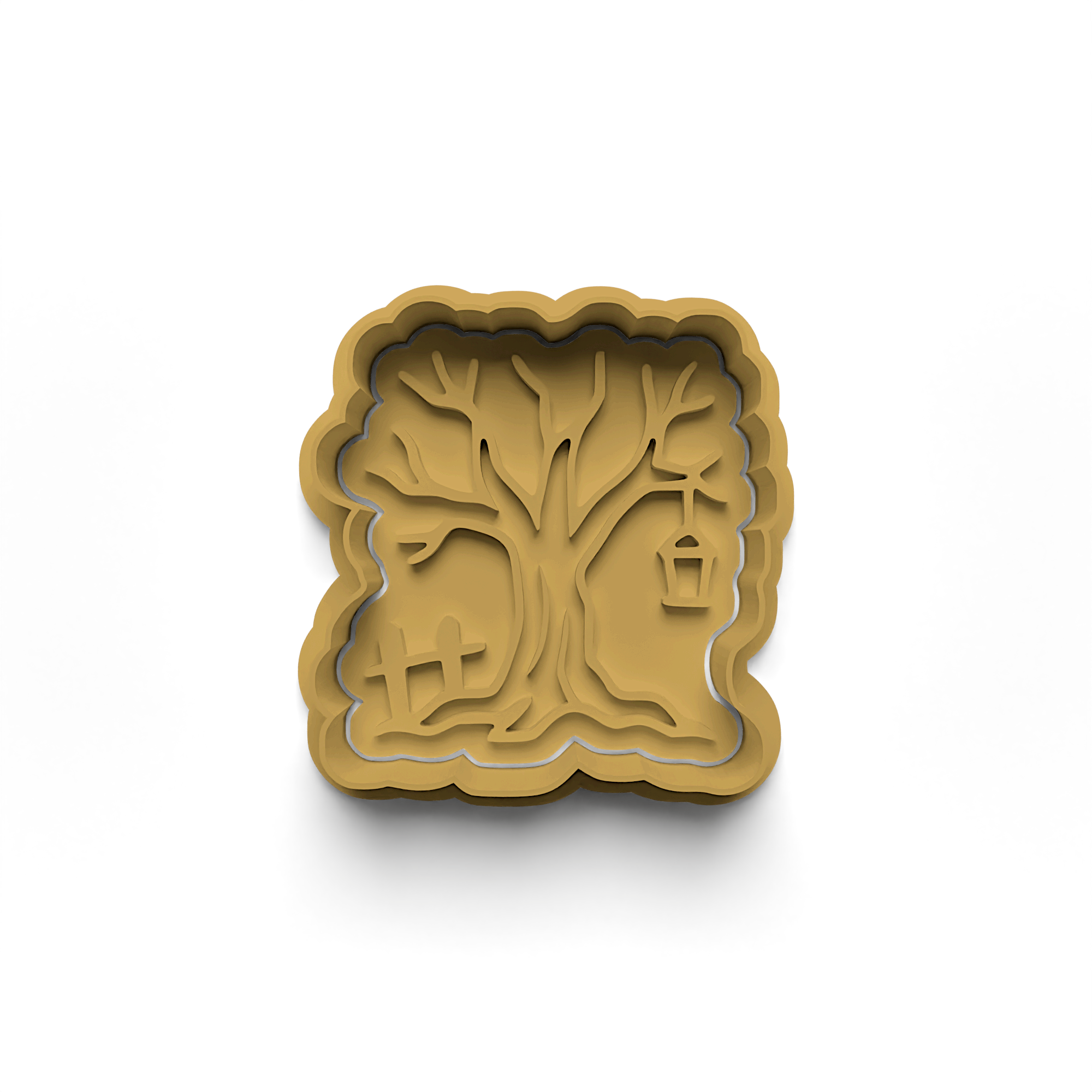 Coffin Cookie Cutter Stamp and Cutter Set (0417_7)