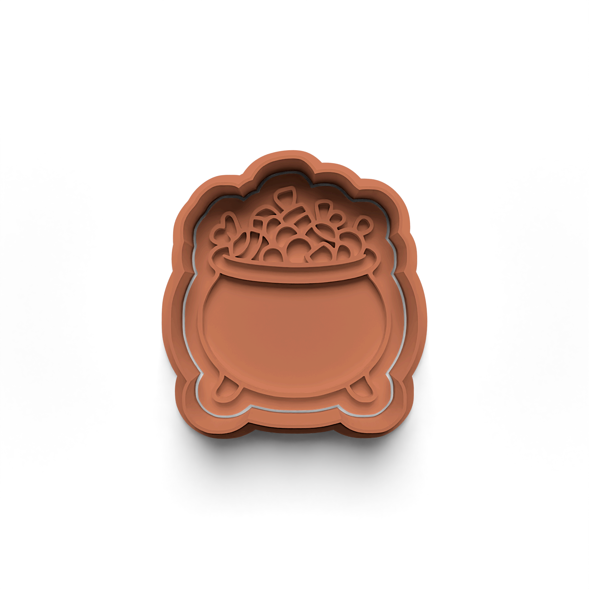 Coffin Cookie Cutter Stamp and Cutter Set (0417_7)