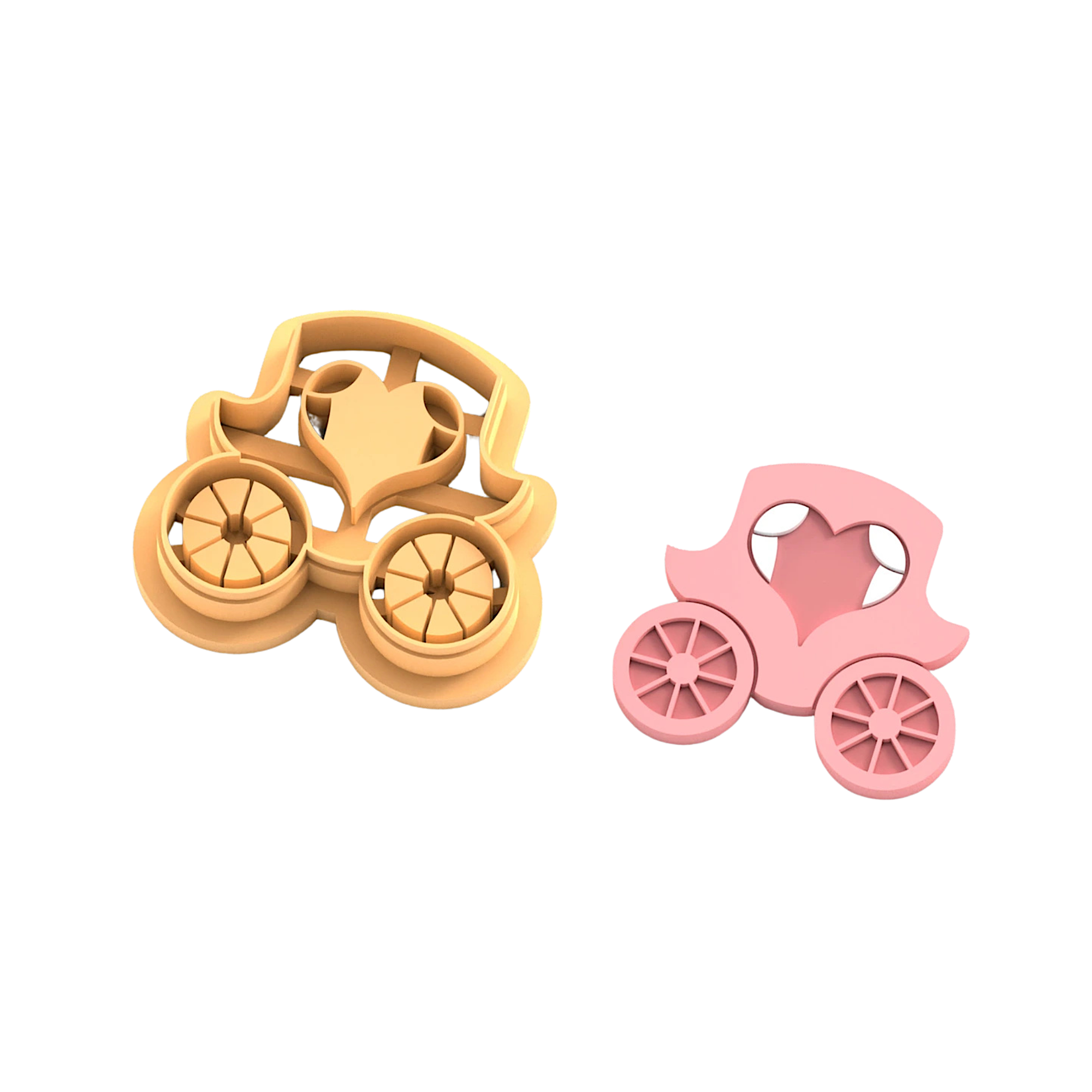 Princess Carriage Lettering Polymer Clay Cutter