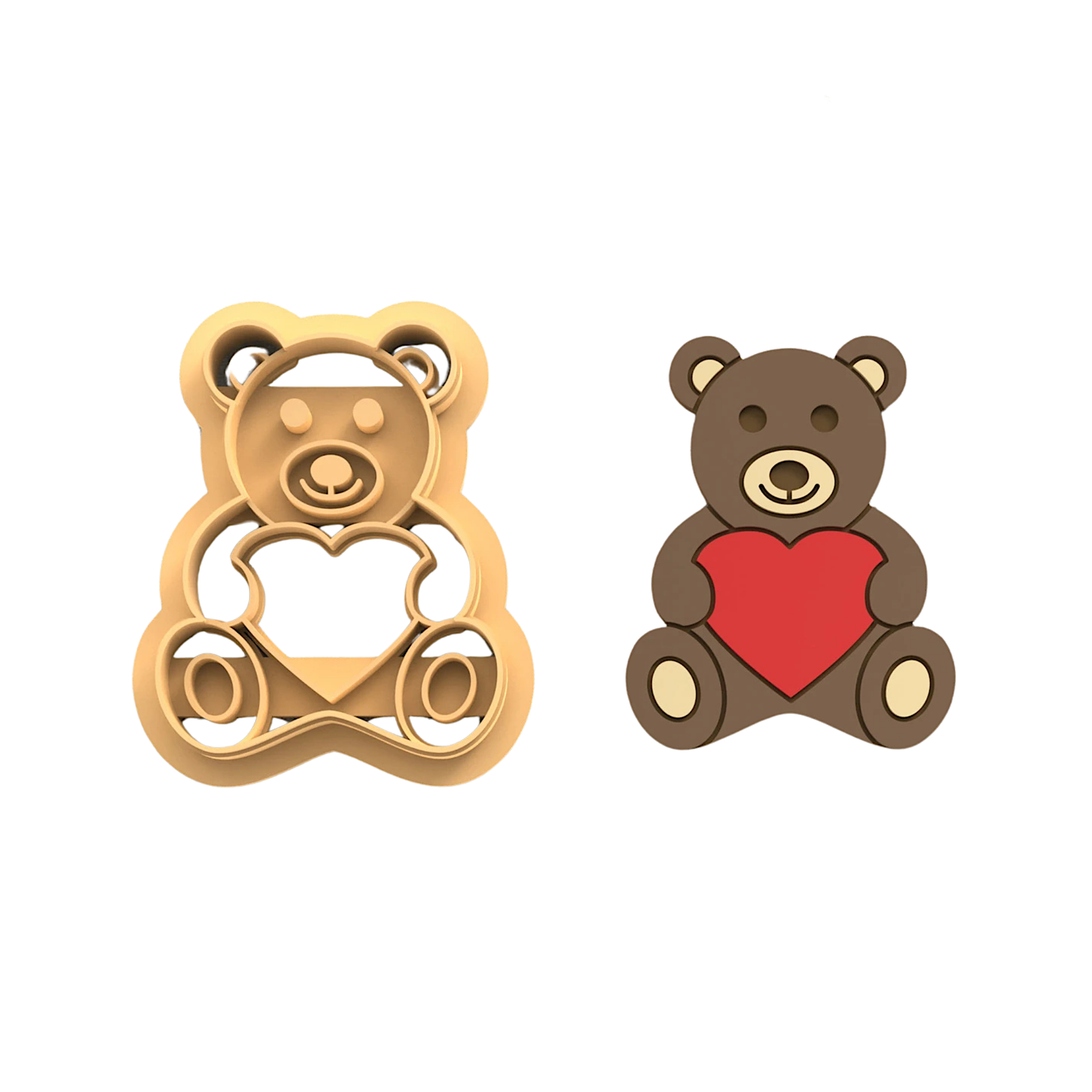 Teddy Bear Polymer Clay Cutter