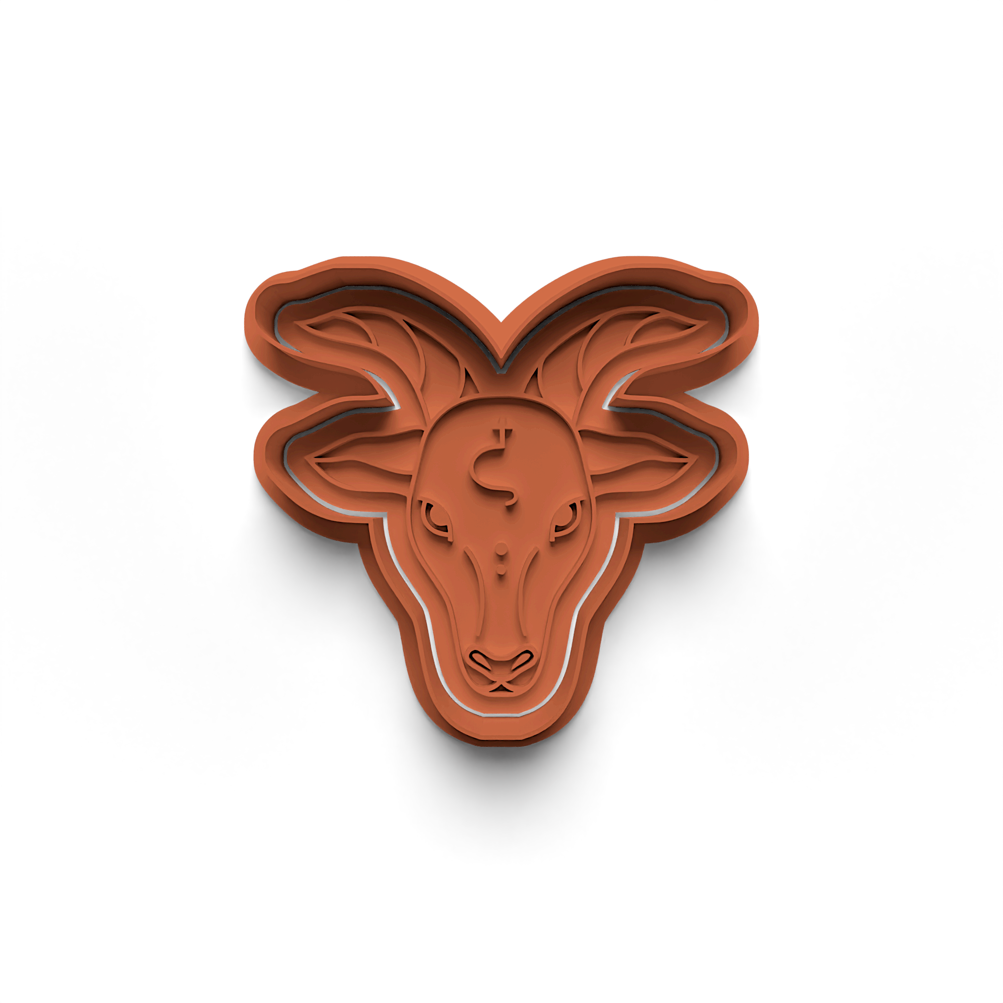 Capricorn Cookie Cutter Stamp and Cutter Set (0330_1)