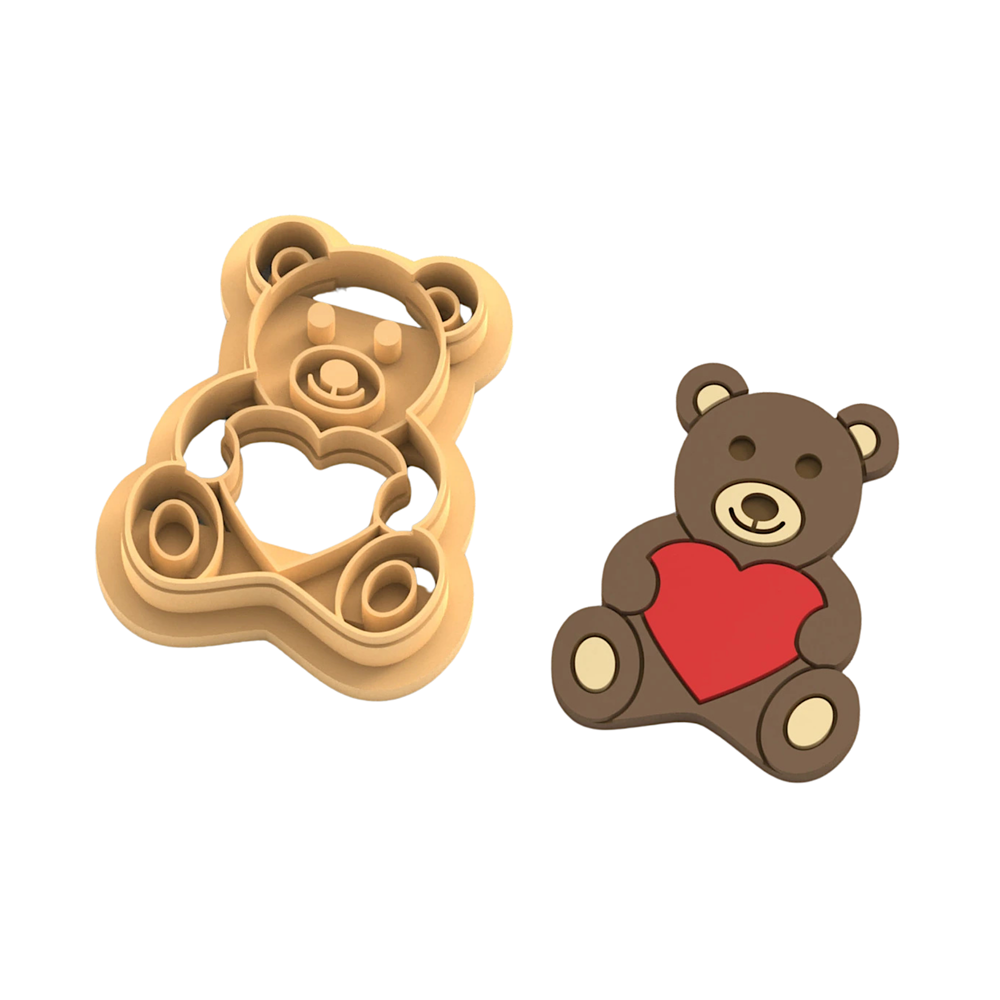 Teddy Bear Polymer Clay Cutter