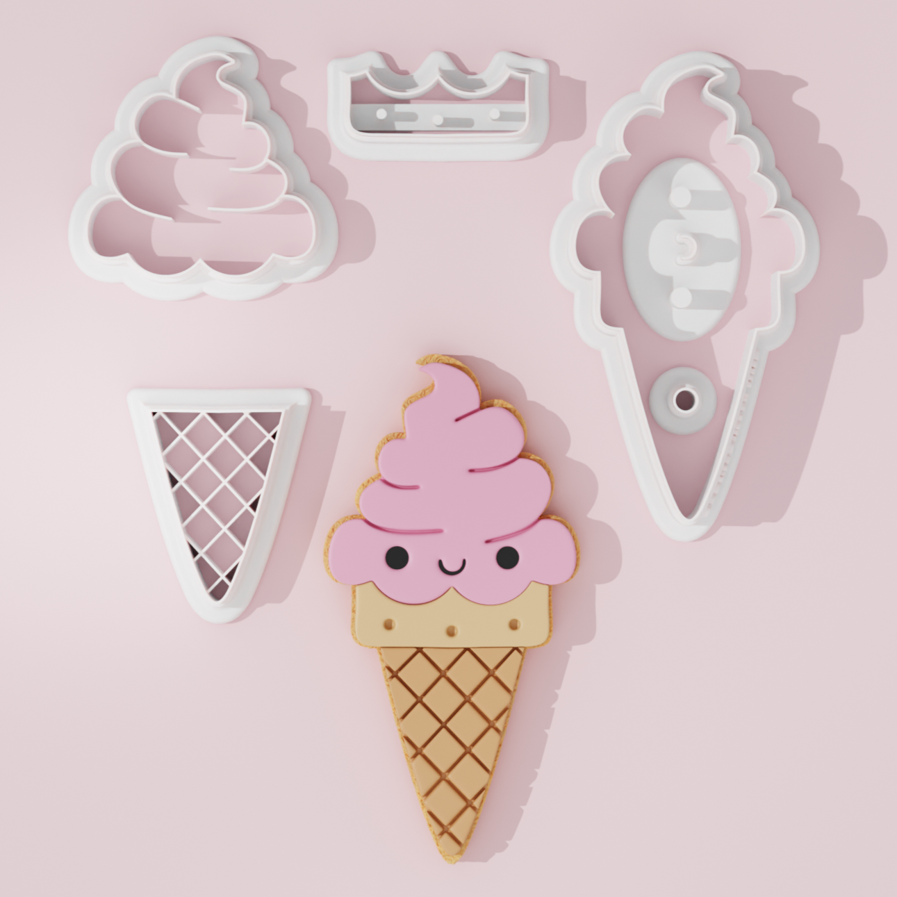 Ice Cream Piece Cutter Set