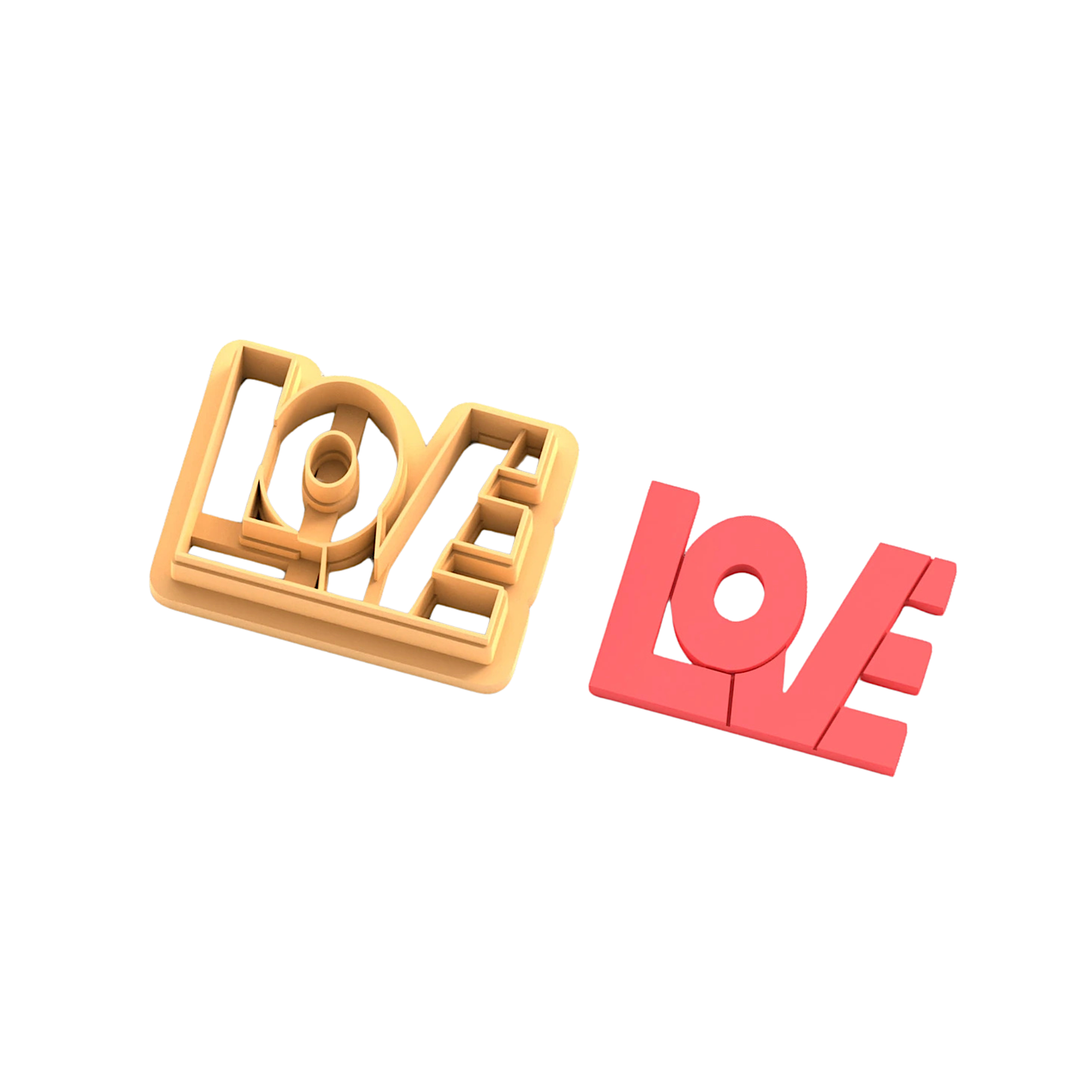 Love Lettering Polymer Clay Cutter