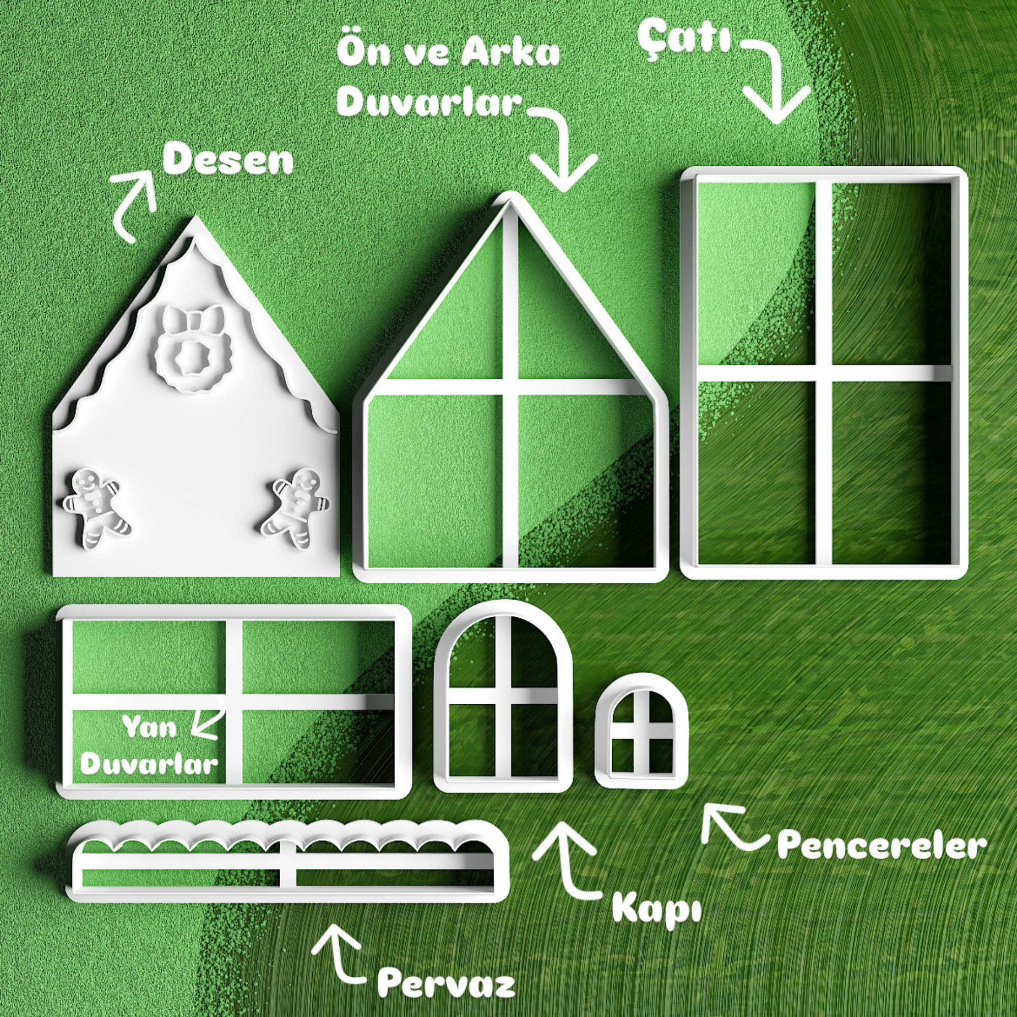 Gingerbread House #1 Gingerbread House Cutter Set