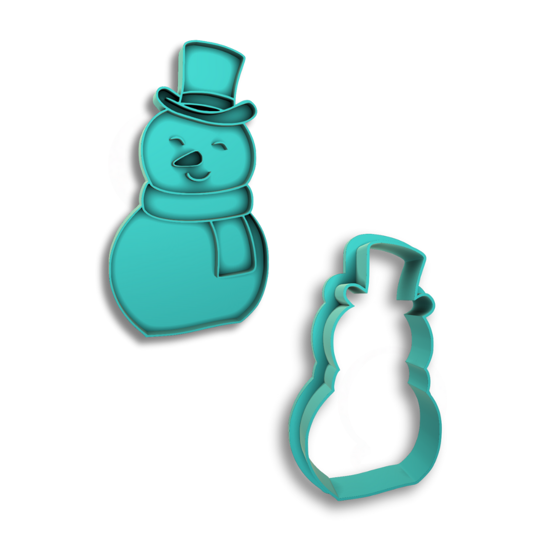 Snowman - Cookie Stamp and Cutter Set