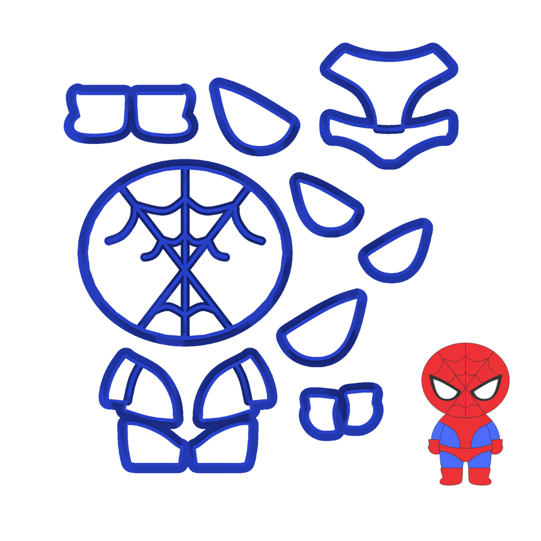 Cute Spiderman #1 Piece Cutter Set